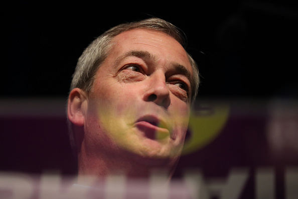 Nigel Farage MEP adresses UKIP party members during the UKIP annual conference at the Macron Stadium on February 17, 2017 in Bolton, England.