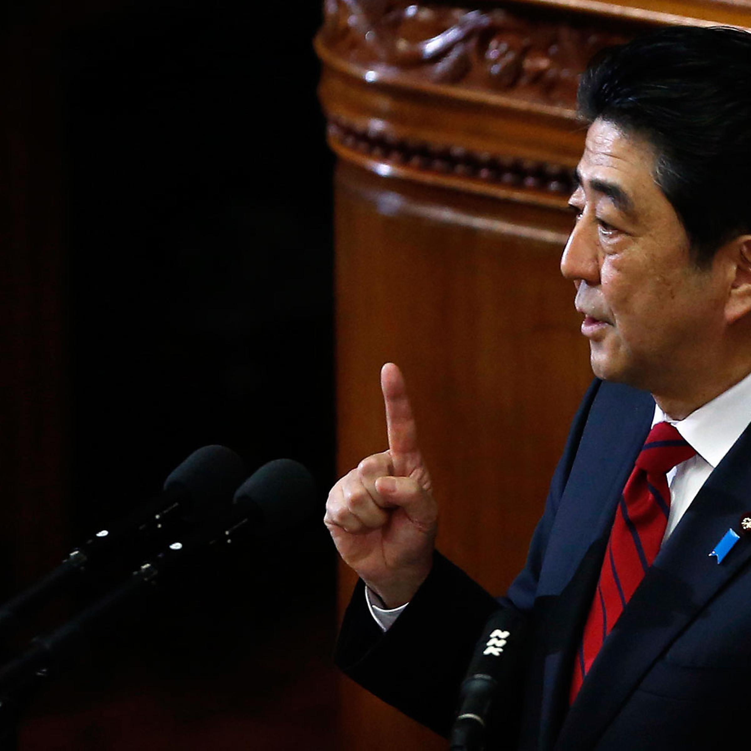 Japan's PM Abe makes policy speech during start of ordinary session at lower house of parliament in Tokyo
