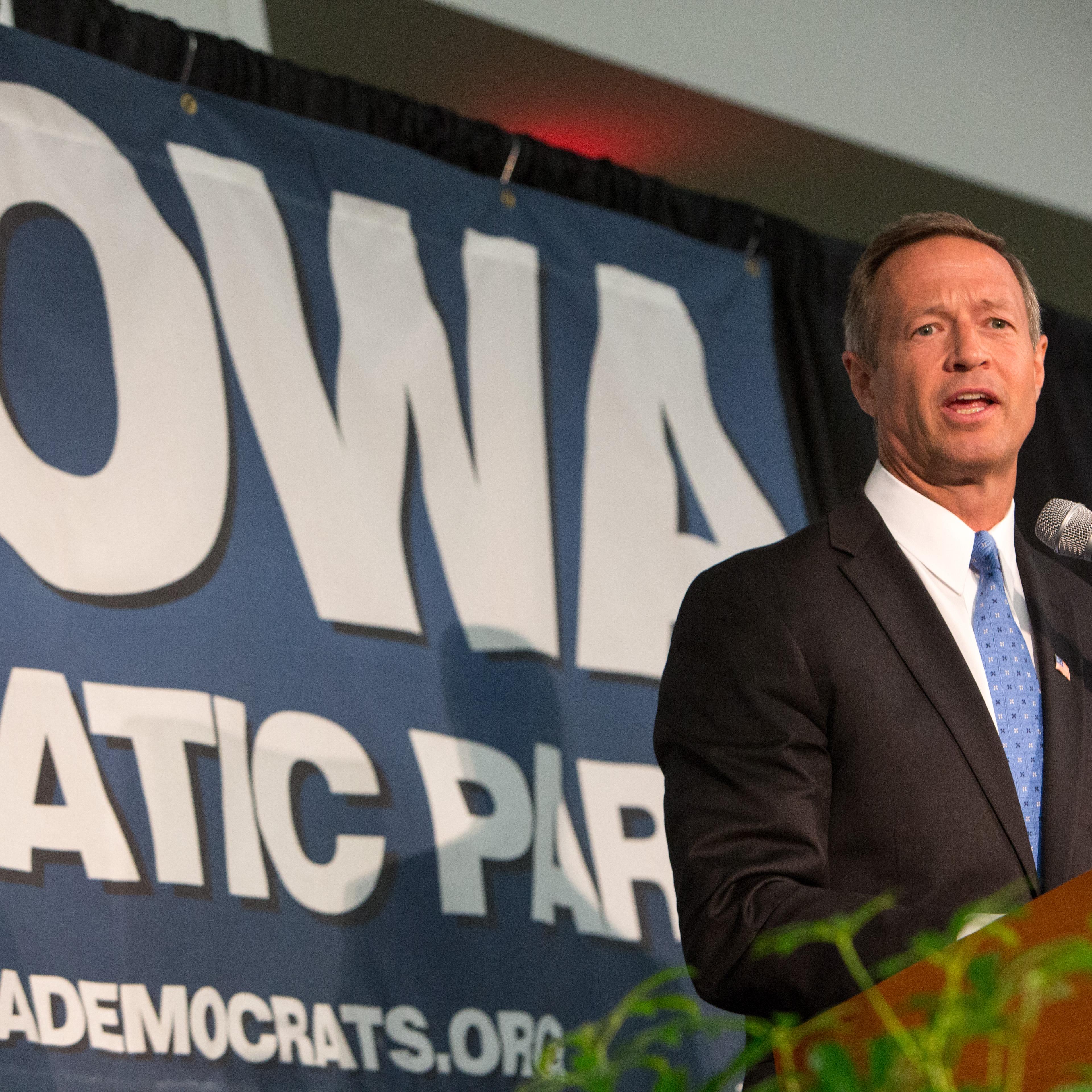 Maryland Gov. Martin O'Malley speaks on June 21, 2014, during the Iowa state Democratic Convention at the Iowa Events Center in Des Moines.