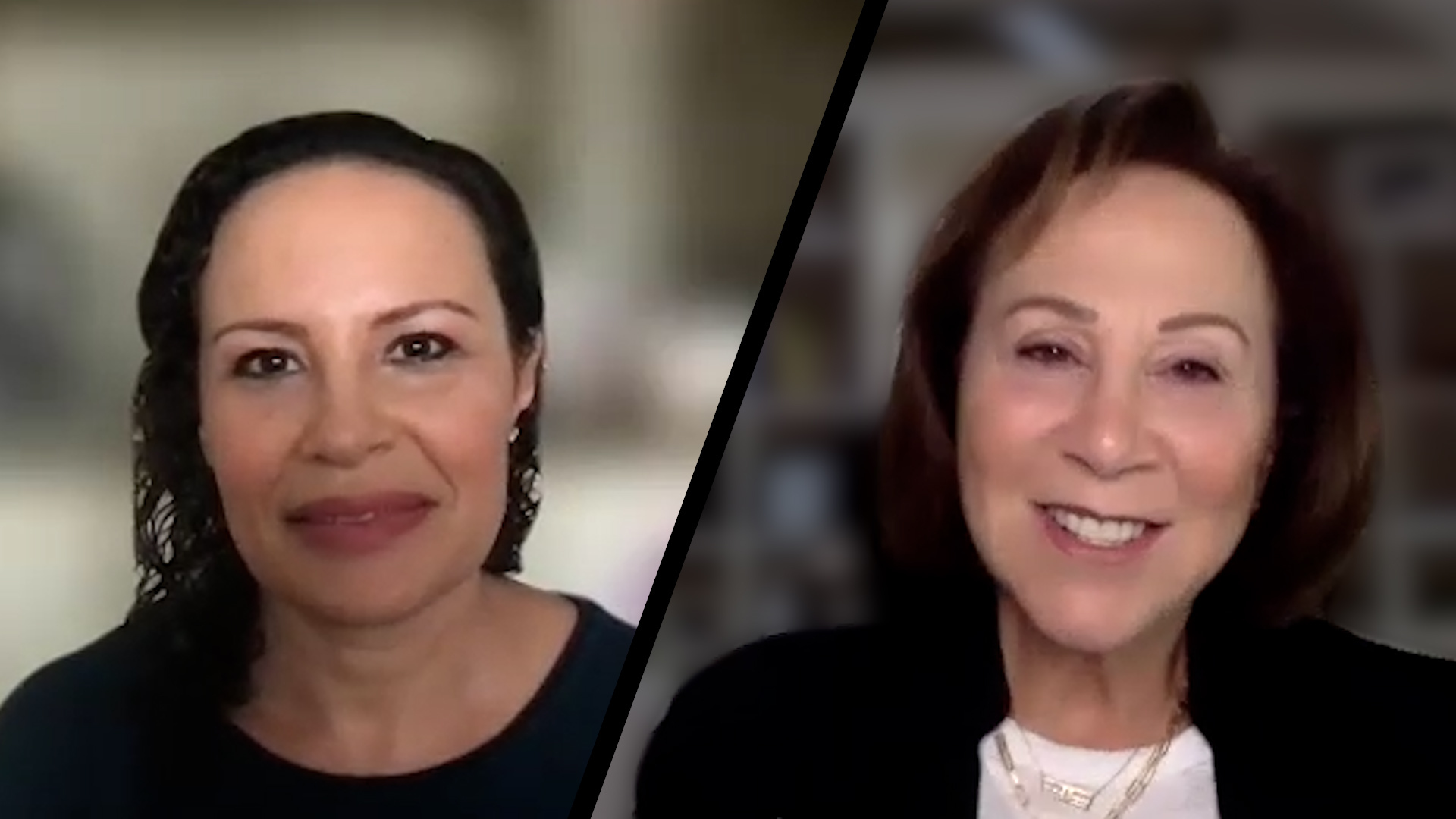 Heather Mann (left) and Shelia Bauer (right), two participants in the WISDOM study on breast cancer.
