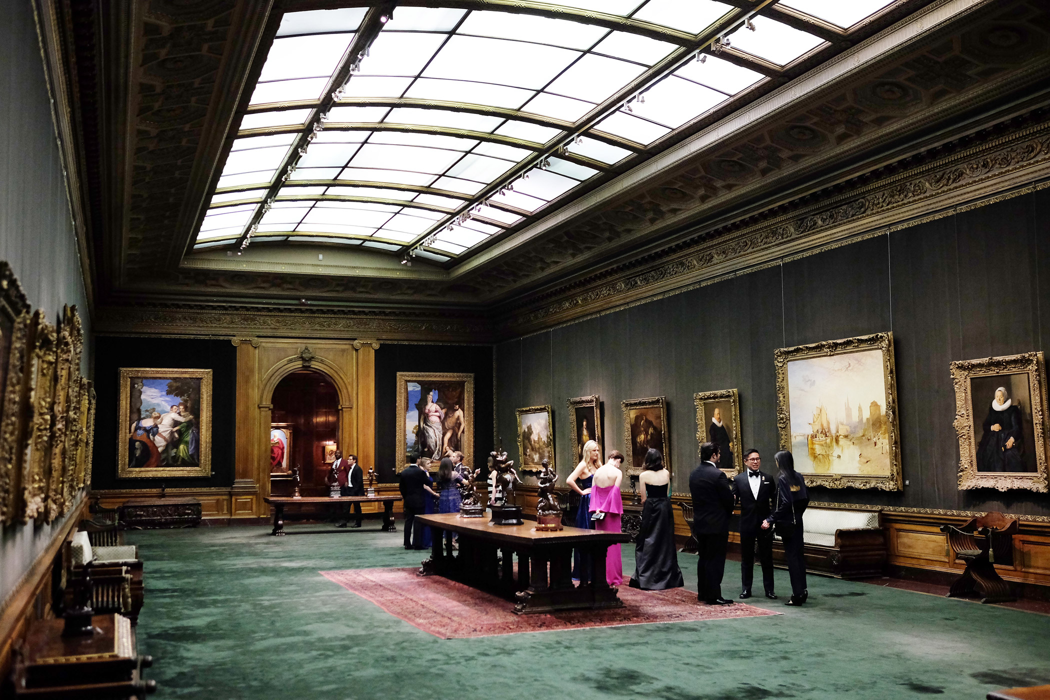 The Frick Collection, New York Industrialist Henry Clay Frick willed his Gilded Age mansion and its contents—art, furniture and decoration— to the public. The permanent collection, many arranged to Frick's design, contains master paintings while temporar