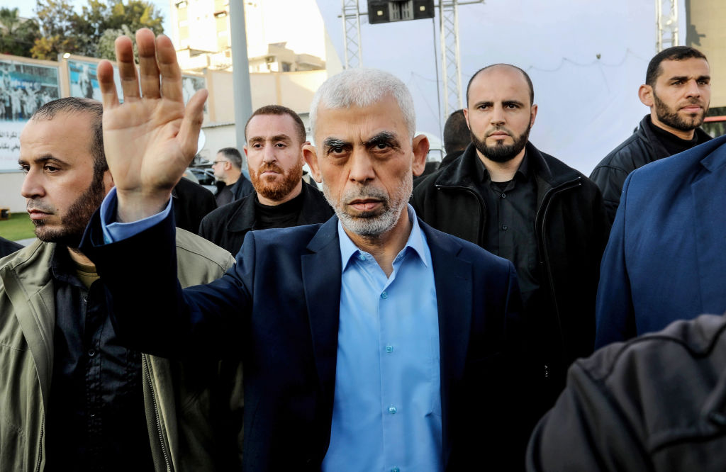 Yahya Sinwar, head of the Palestinian Islamic movement Hamas