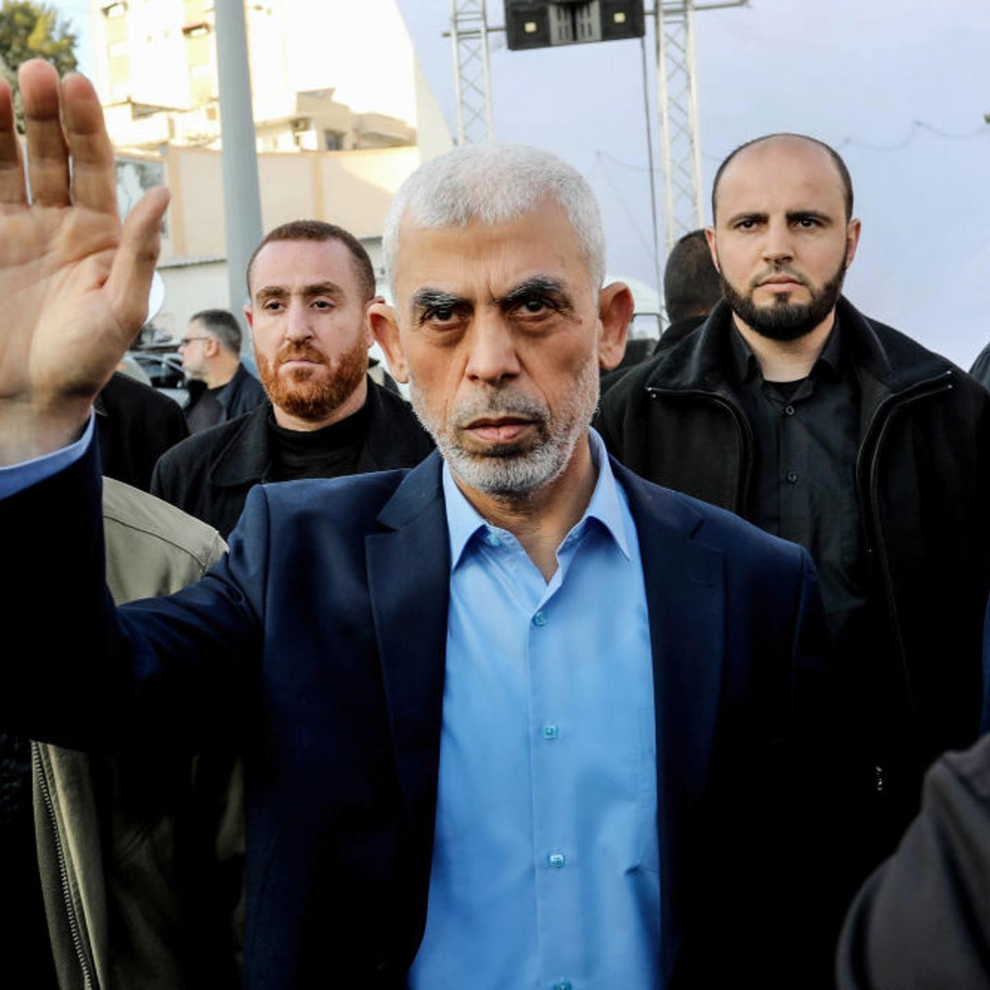 Yahya Sinwar, head of the Palestinian Islamic movement Hamas