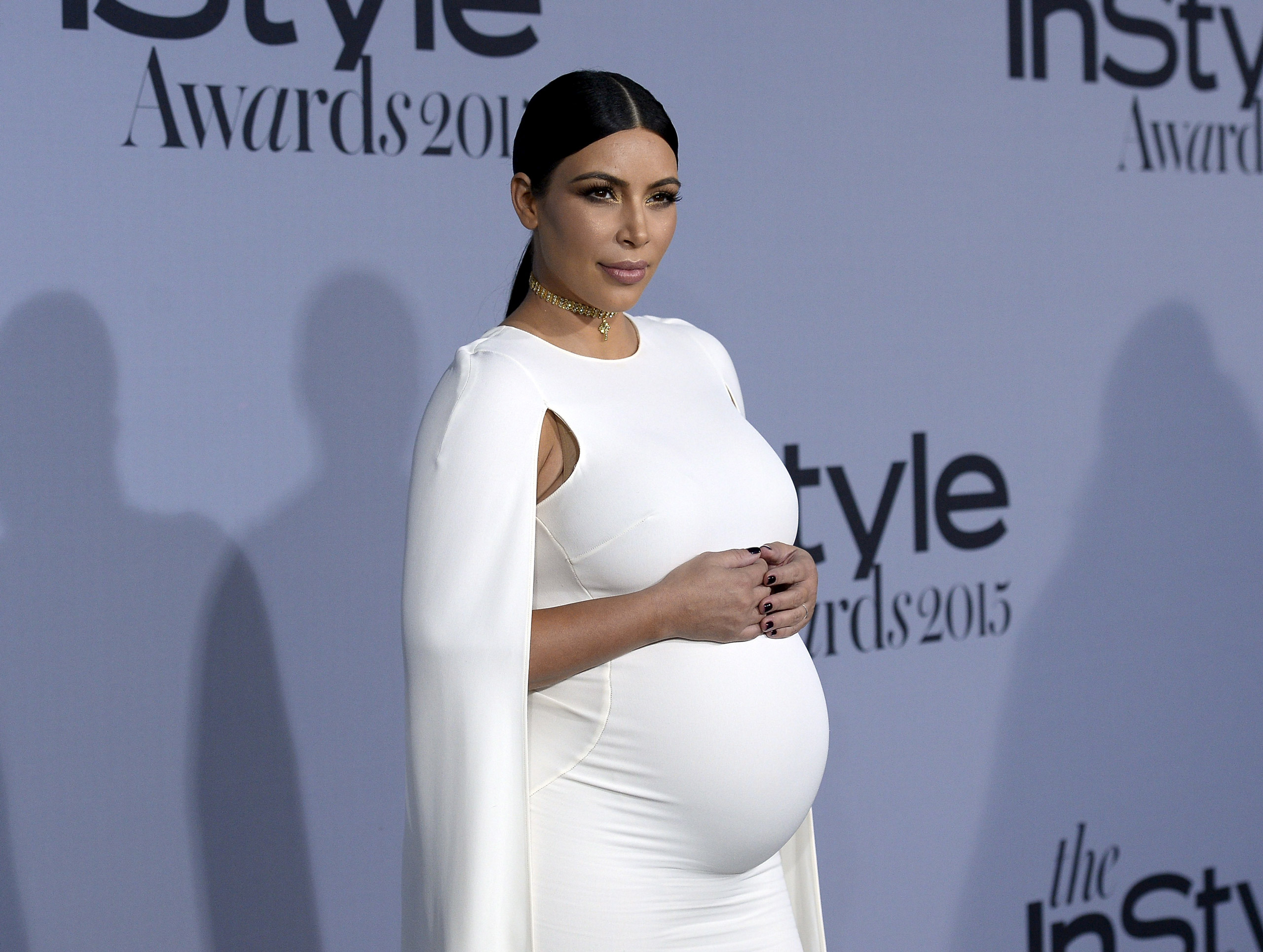 Kim Kardashian-West poses during the InStyle Awards at the Getty Center in Los Angeles