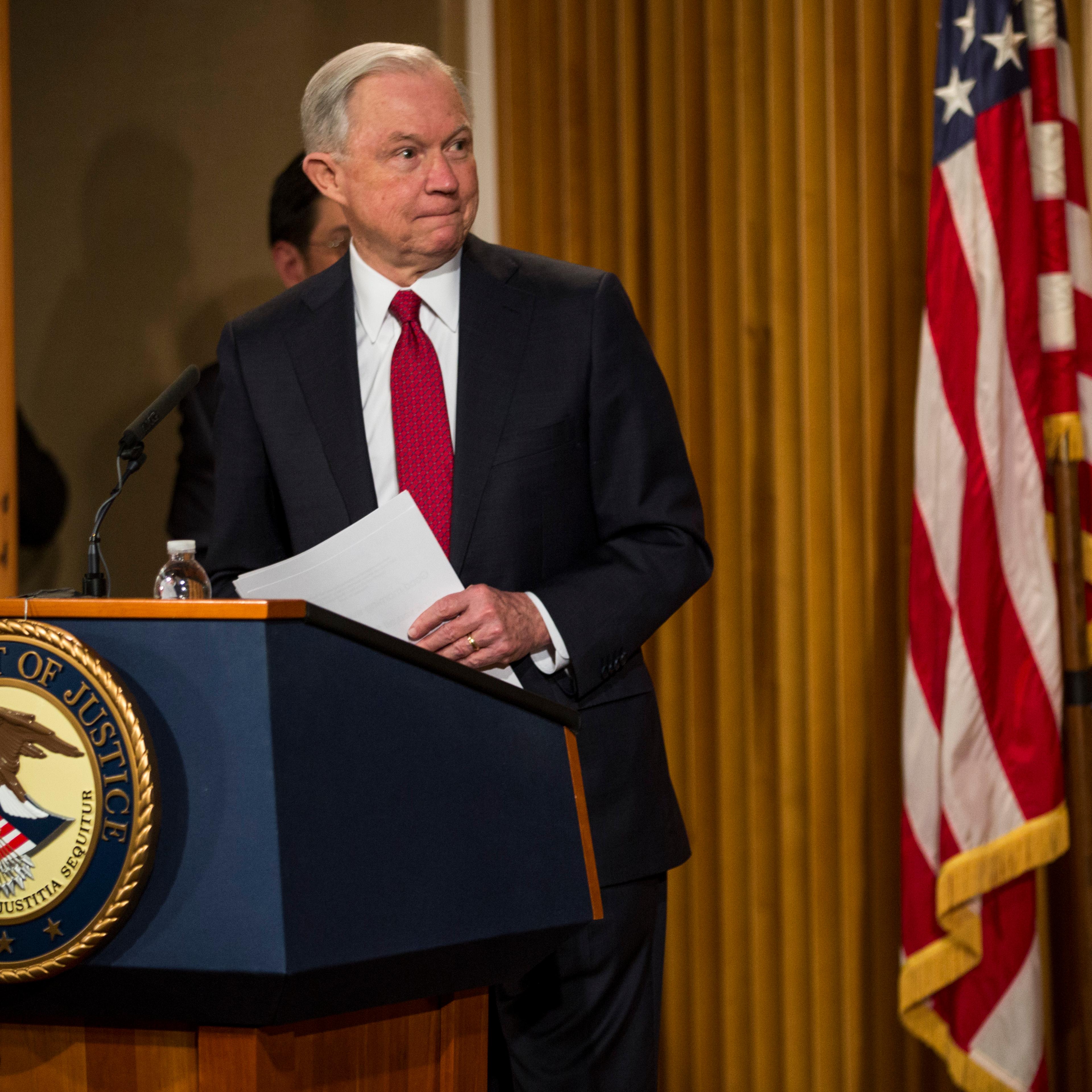 Jeff Sessions Addresses African American History Month Observation At Justice