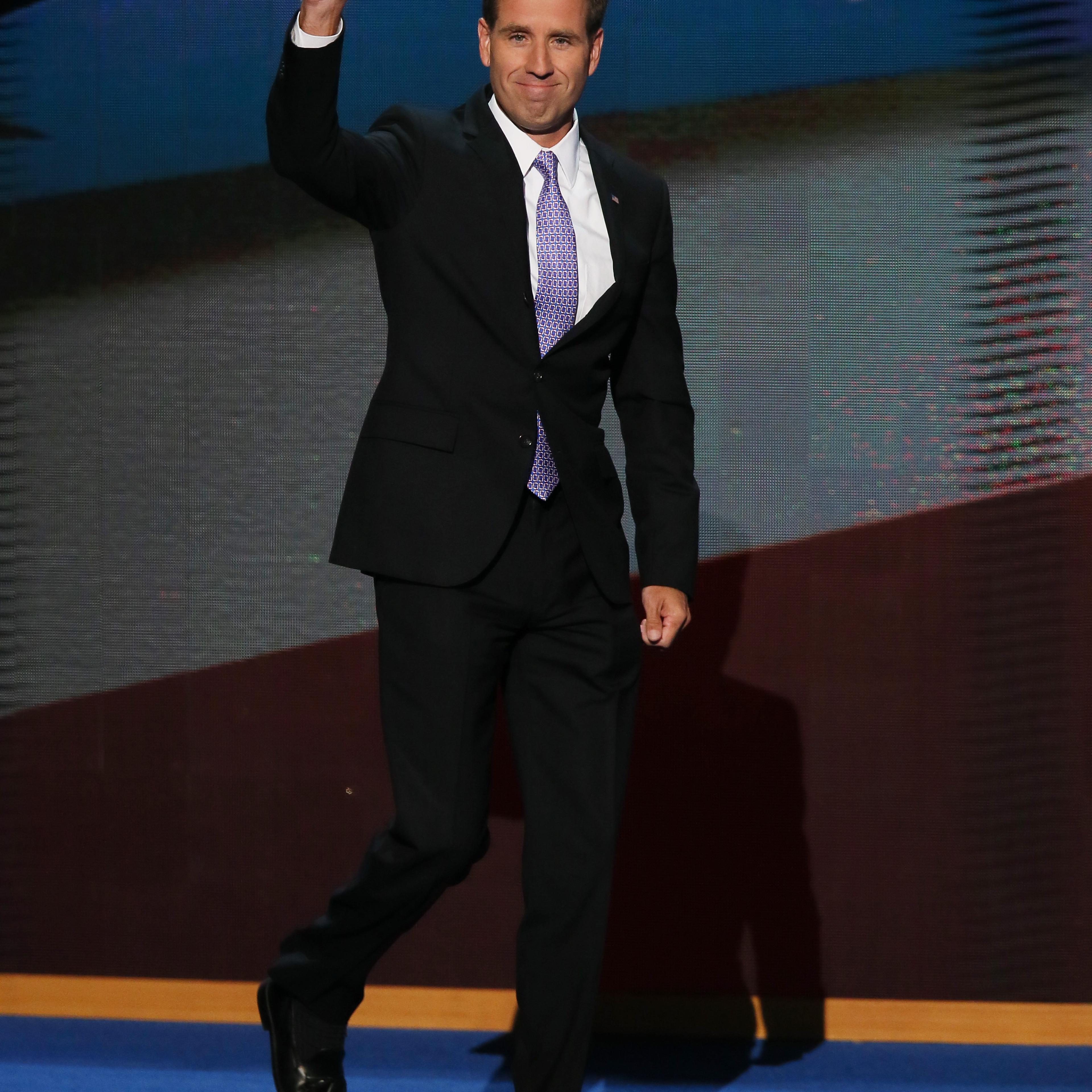 Attorney General of Delaware Beau Biden walks on stage during the final day of the Democratic National Convention at Time Warner Cable Arena on September 6, 2012 in Charlotte, North Carolina.