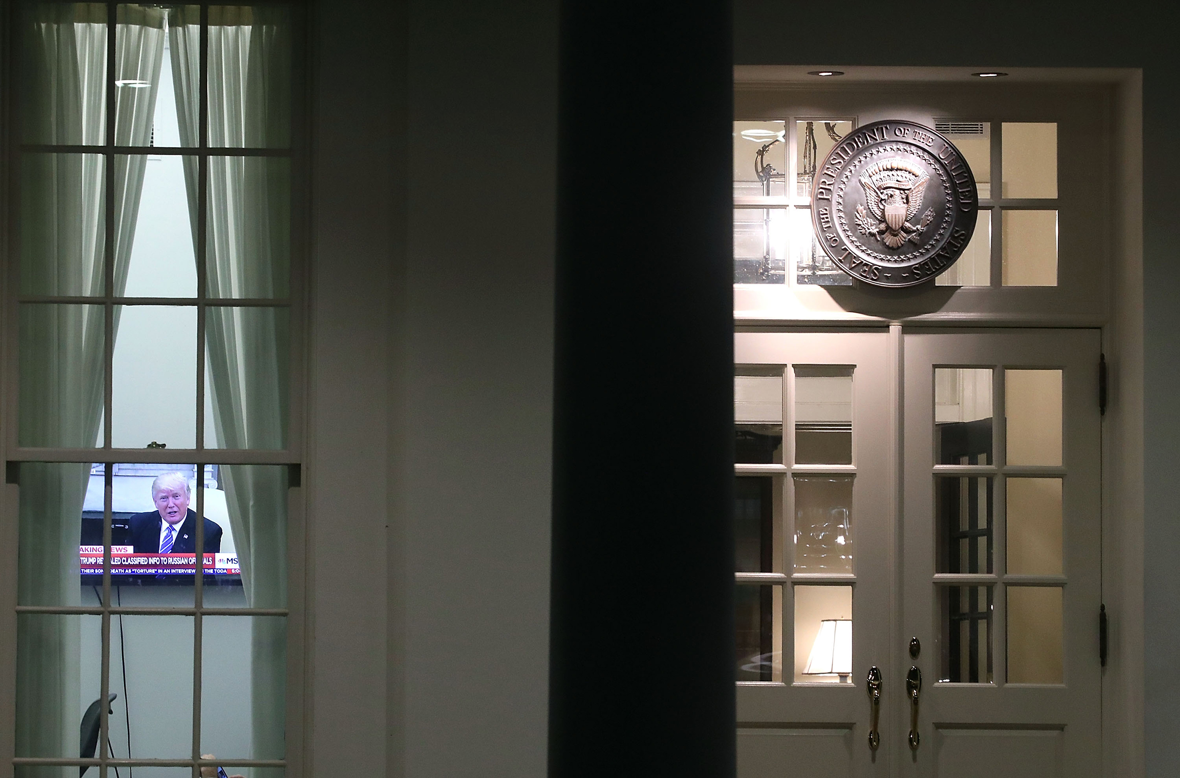 U.S. Nat'l Security Advisor H.R. McMaster Speaks To Press After News Report Of Trump Discussing Classified Info With Russians