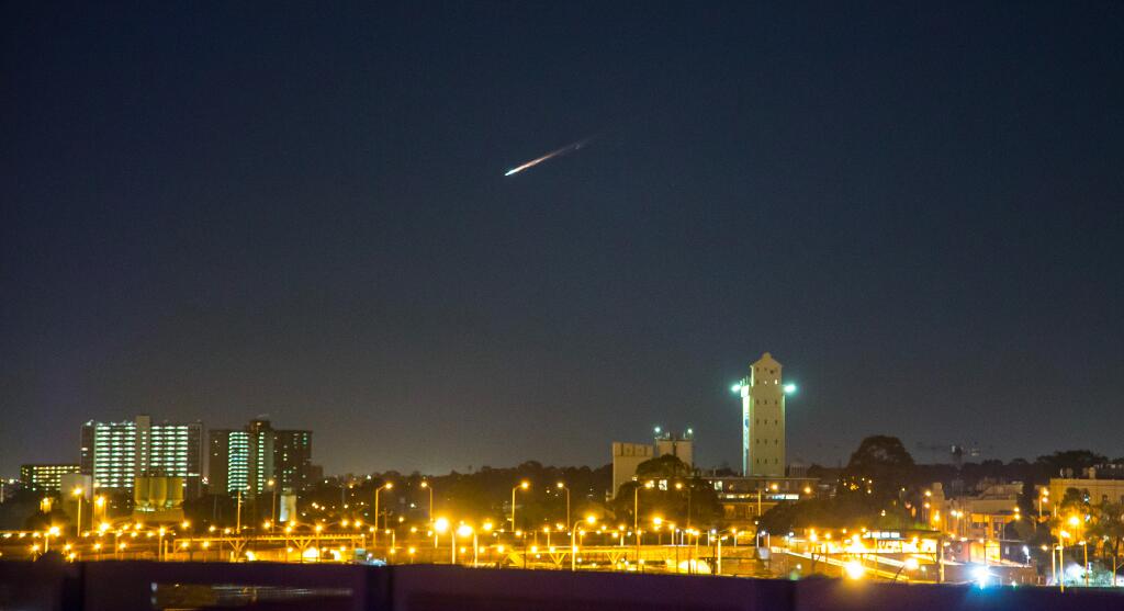 Fireball over Melbourne.