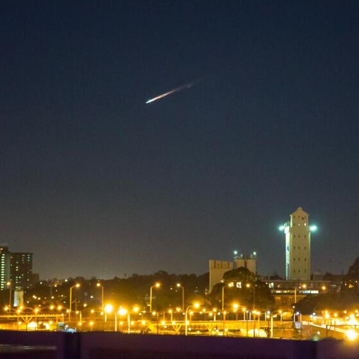 Fireball over Melbourne.