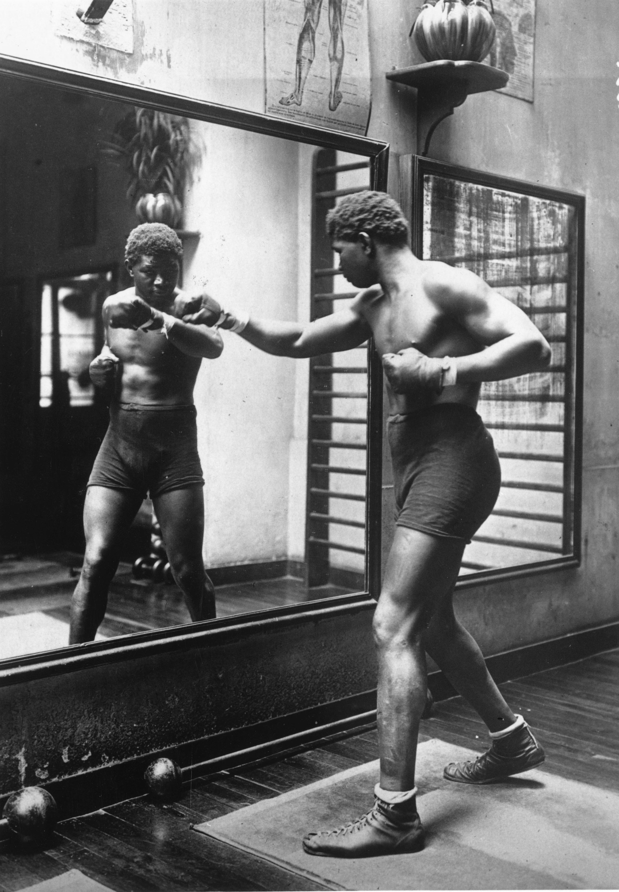 'Battling Siki' in training circa 1920.