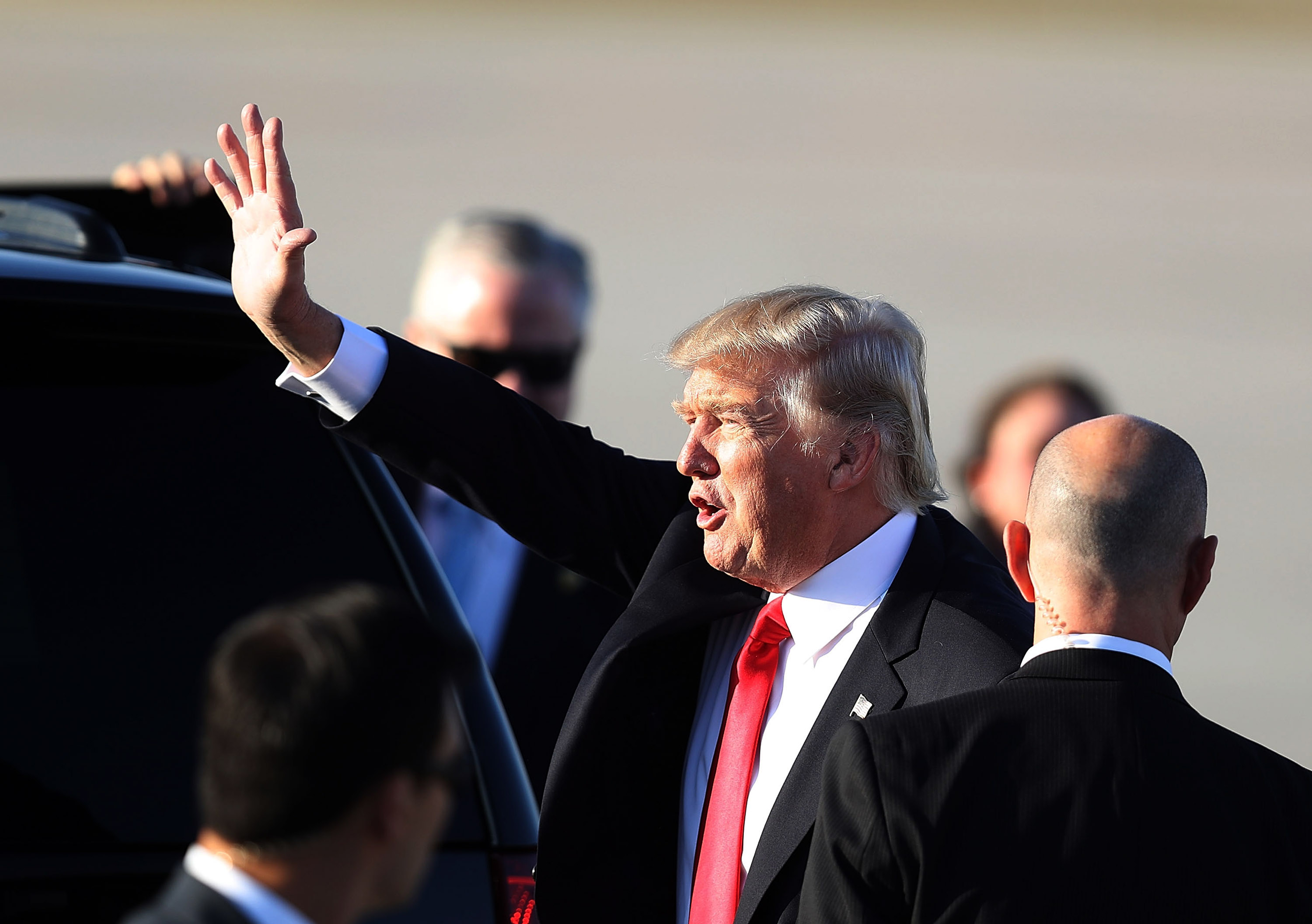 Donald Trump Spends The Weekend In Palm Beach