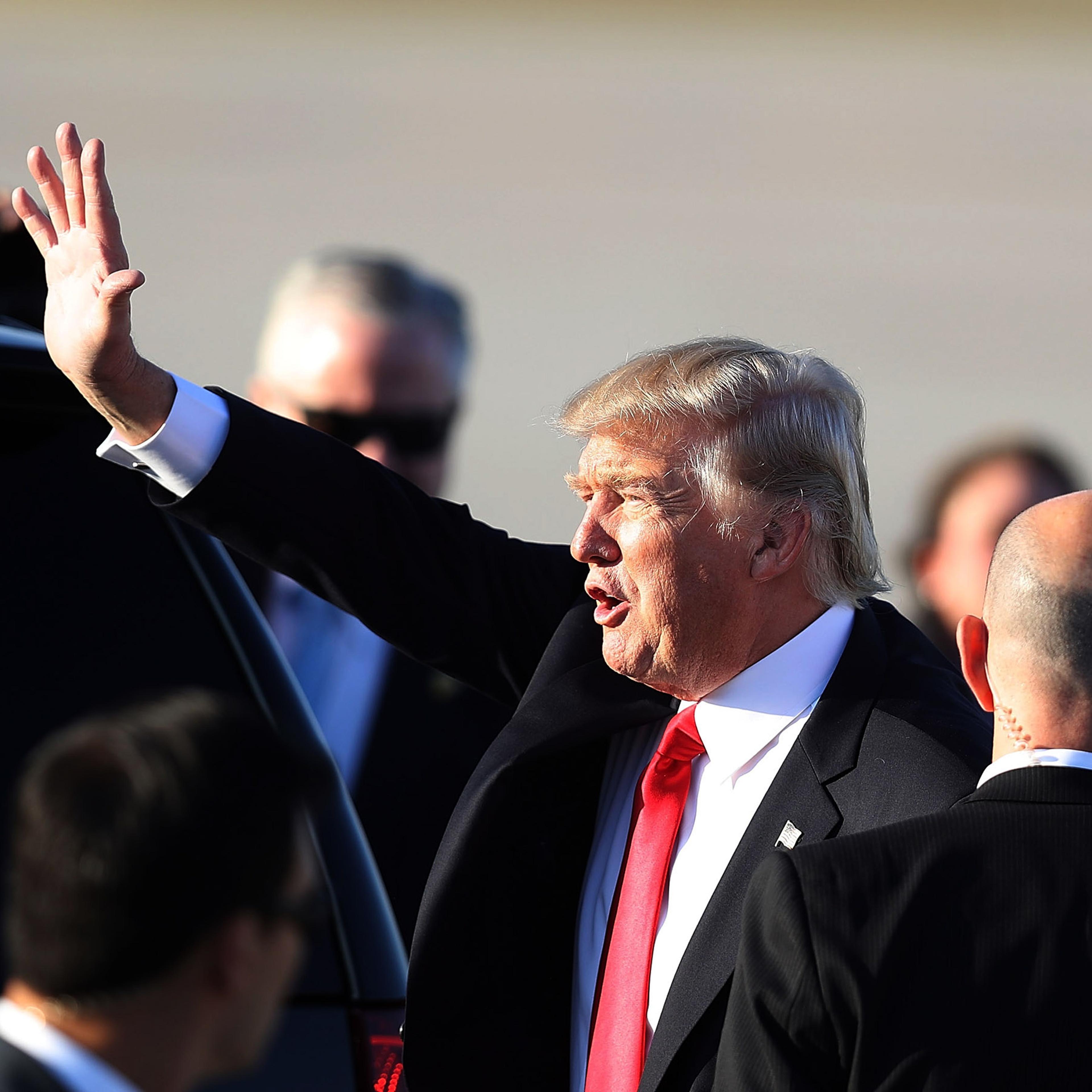 Donald Trump Spends The Weekend In Palm Beach