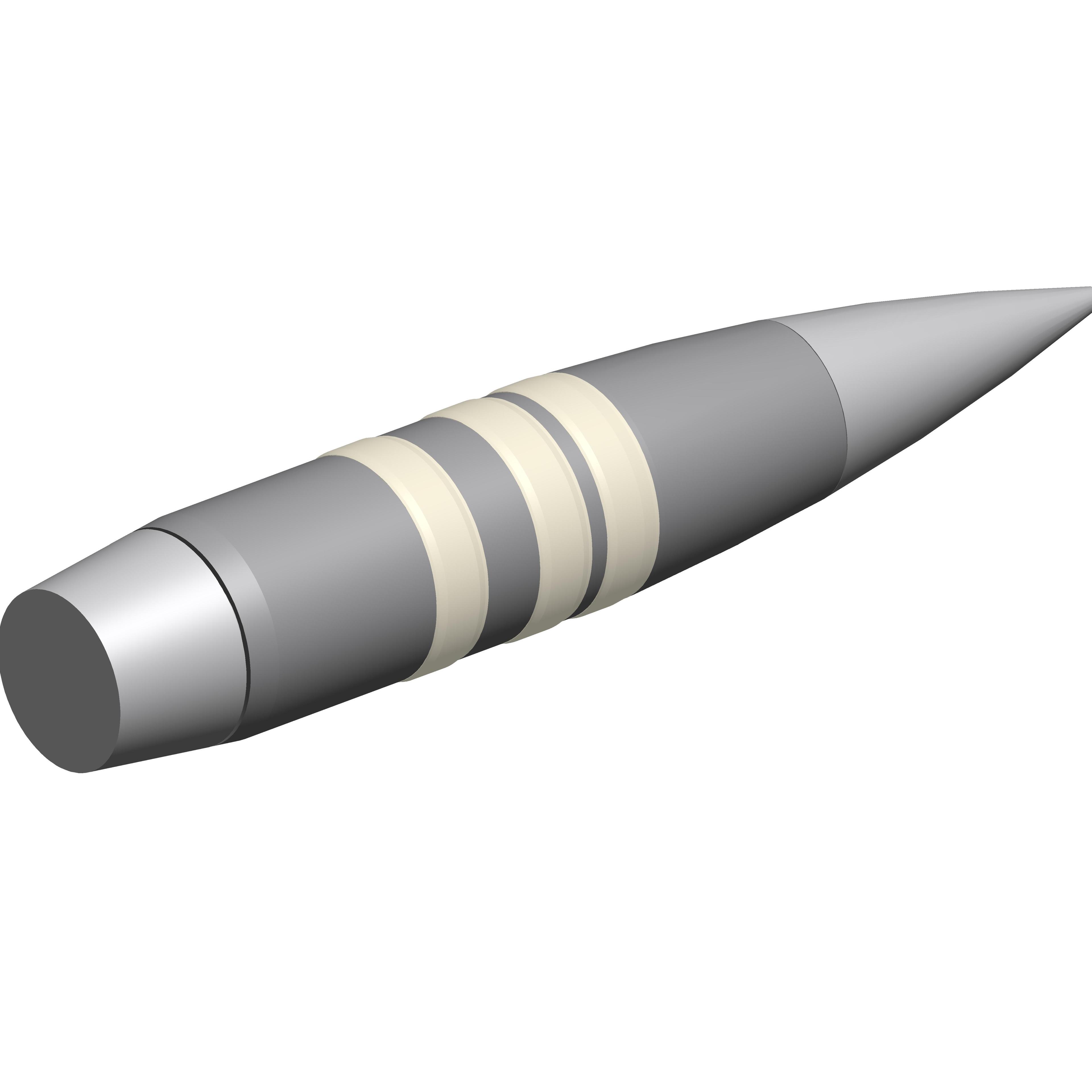 DARPA's Extreme Accuracy Tasked Ordnance (EXACTO) bullet may be precise, but its artist's rendering of the round is pretty vague.