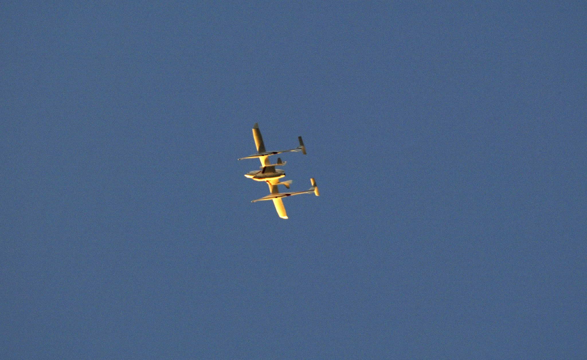 Going somewhere? The start of SpaceShipOne's maybe-historic flight in 2004