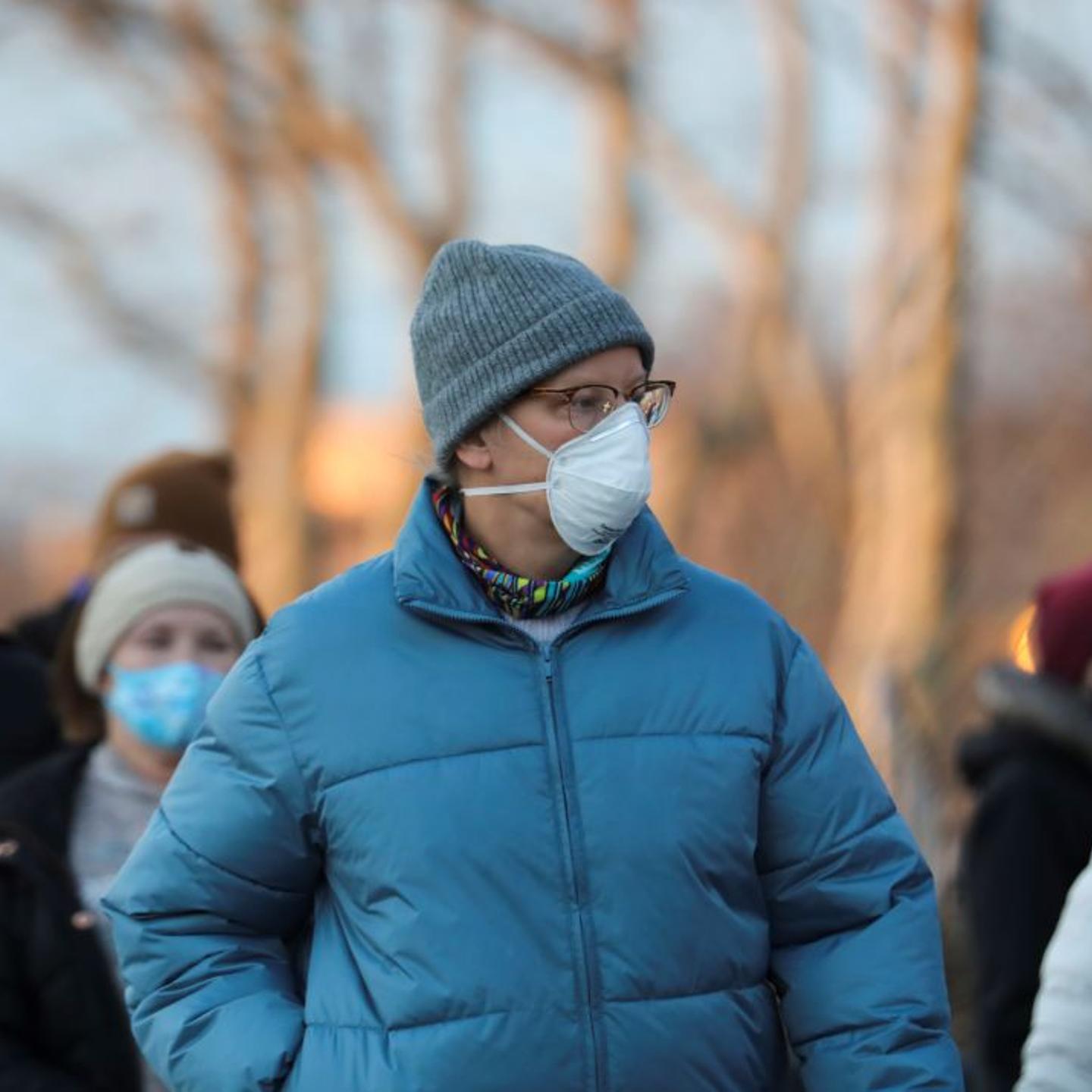 U.S.-NEW YORK-COVID-19-FACE MASK