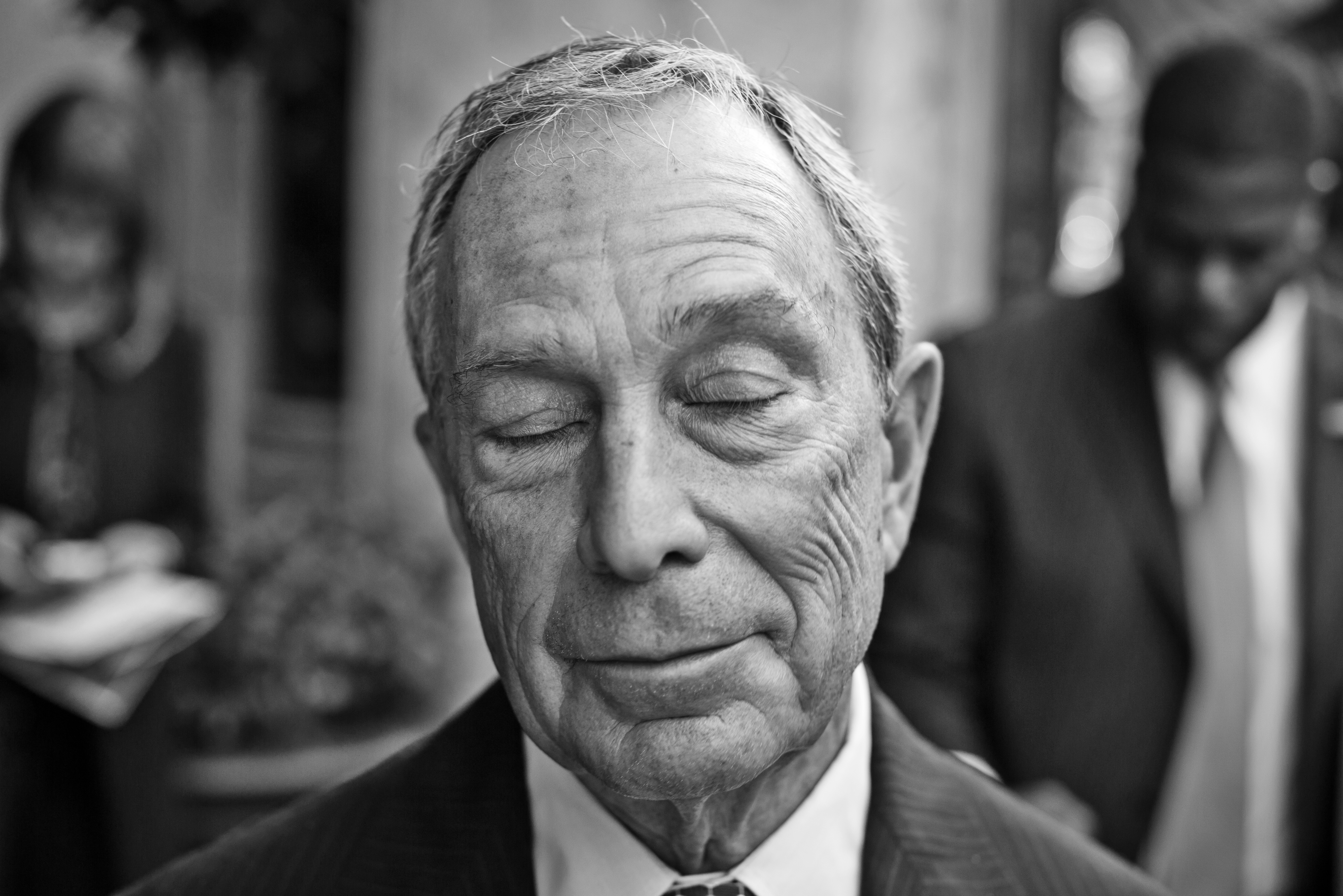 Paris, France - SEPTEMBER 23: Behind the scenes with New York Mayor Michael Bloomberg on the 23rd September 2013 in Paris, France.  Here Mayor Bloomberg walks the last part of the journey back to his hotel in Paris after finishing up his meetings for the