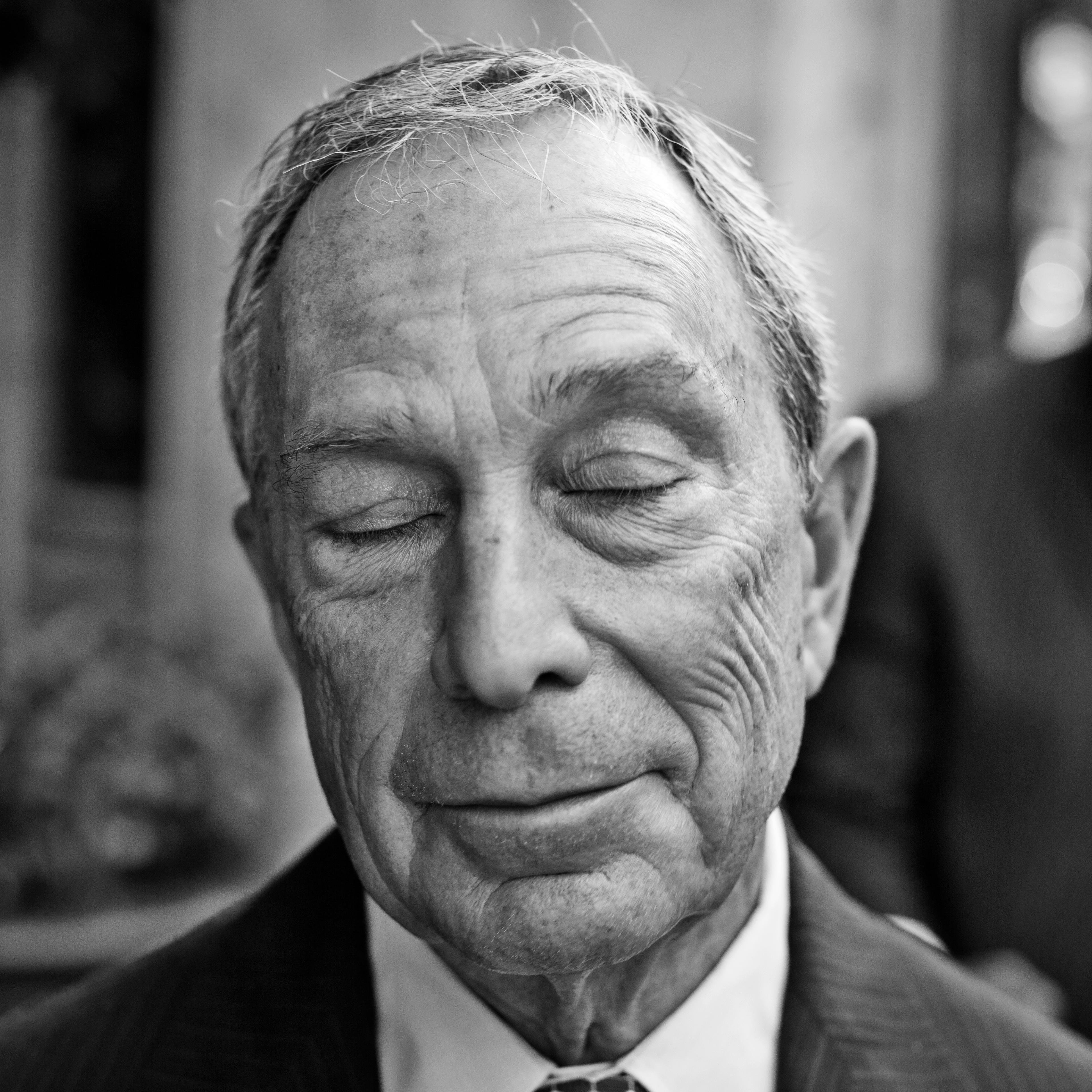 Paris, France - SEPTEMBER 23: Behind the scenes with New York Mayor Michael Bloomberg on the 23rd September 2013 in Paris, France. Here Mayor Bloomberg walks the last part of the journey back to his hotel in Paris after finishing up his meetings for the