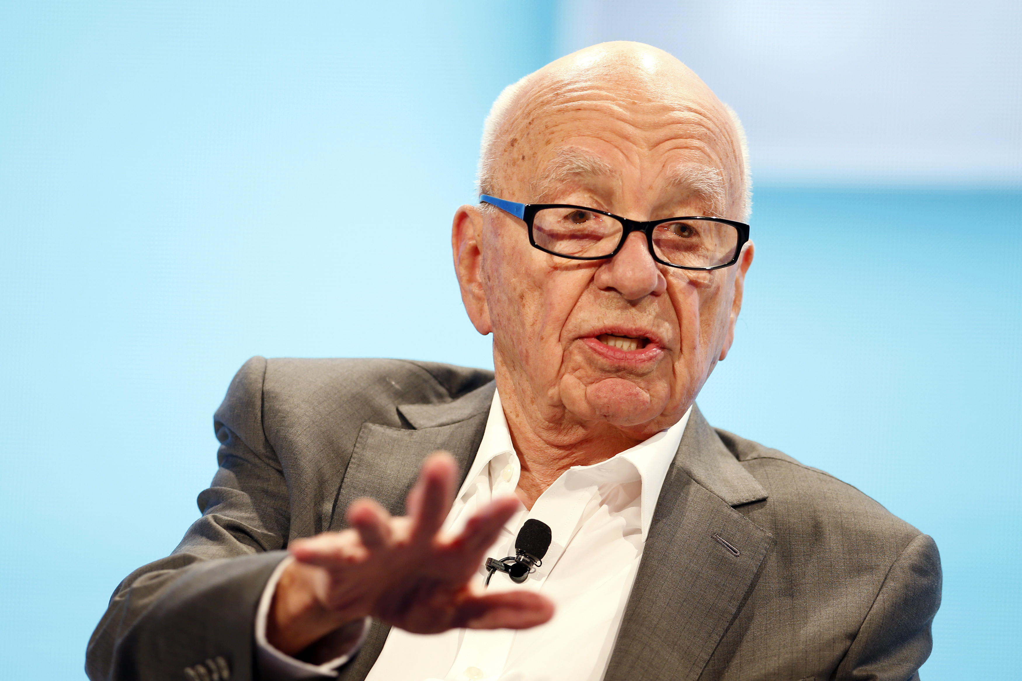 Rupert Murdoch, Executive Chairman News Corp and Chairman and CEO 21st Century Fox speaks at the WSJD Live conference in Laguna Beach