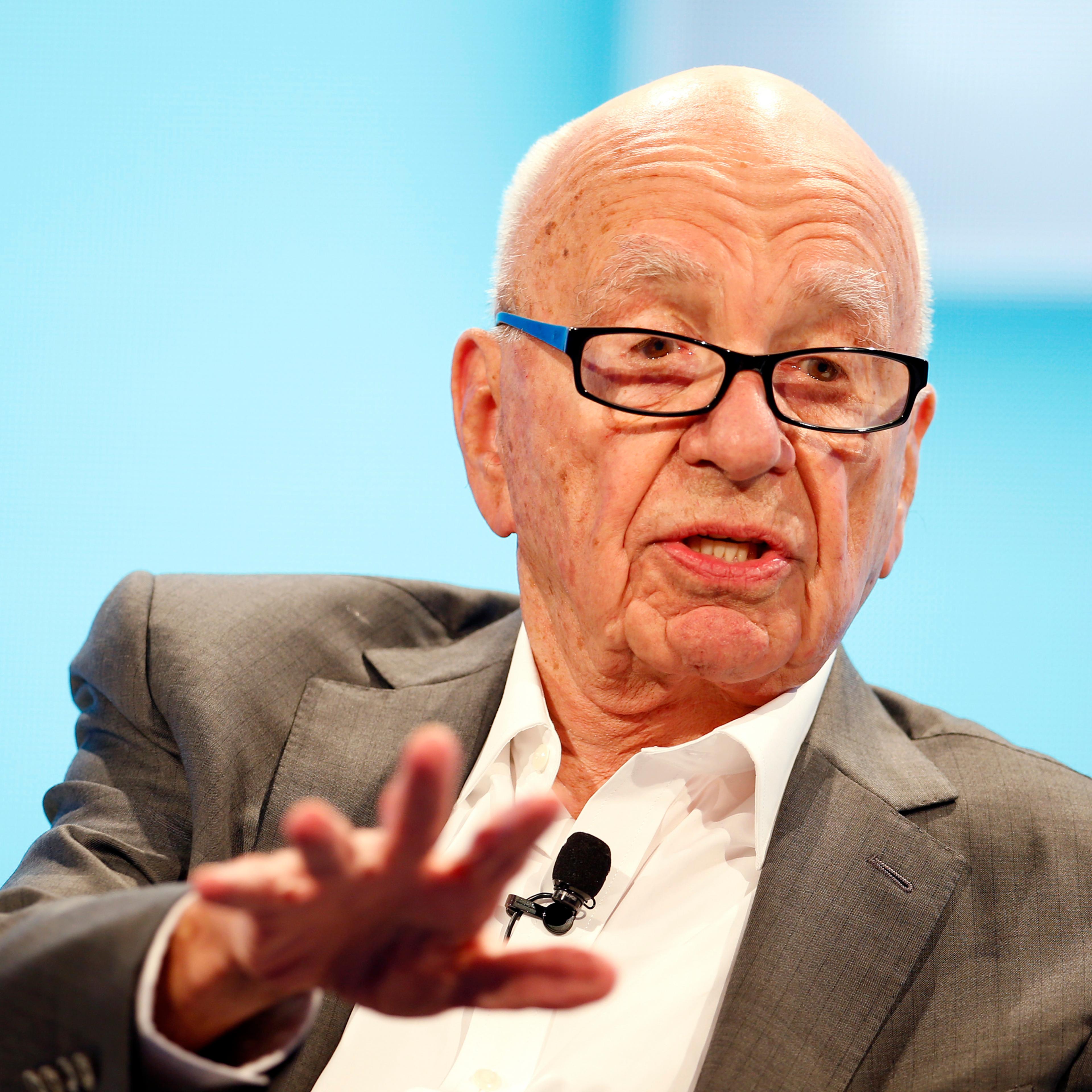Rupert Murdoch, Executive Chairman News Corp and Chairman and CEO 21st Century Fox speaks at the WSJD Live conference in Laguna Beach