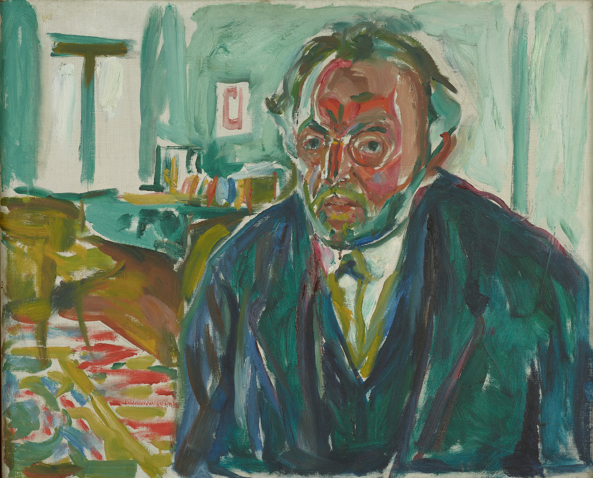Edvard Munch's "Self-Portrait after the Spanish Flu," 1919