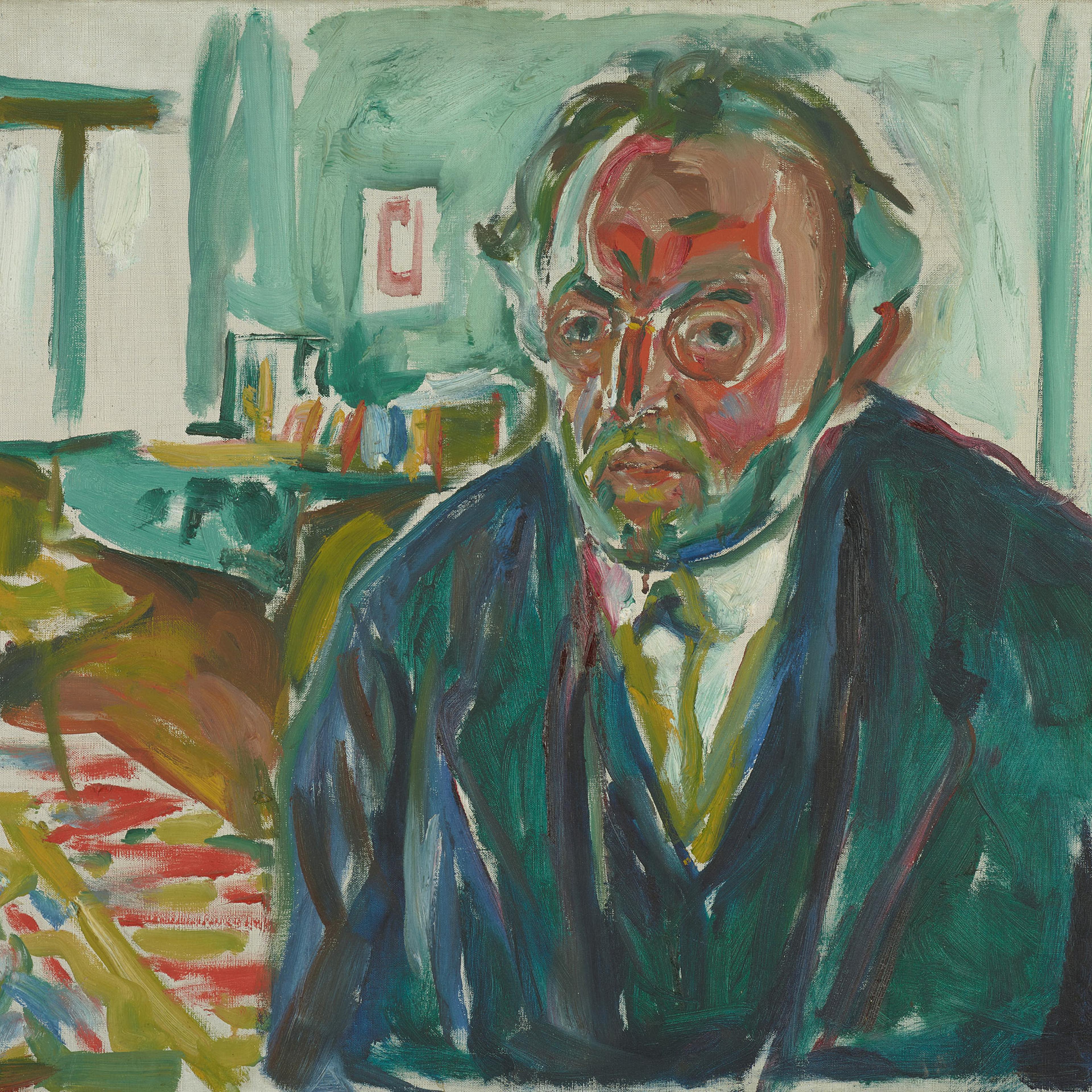 Edvard Munch's "Self-Portrait after the Spanish Flu," 1919