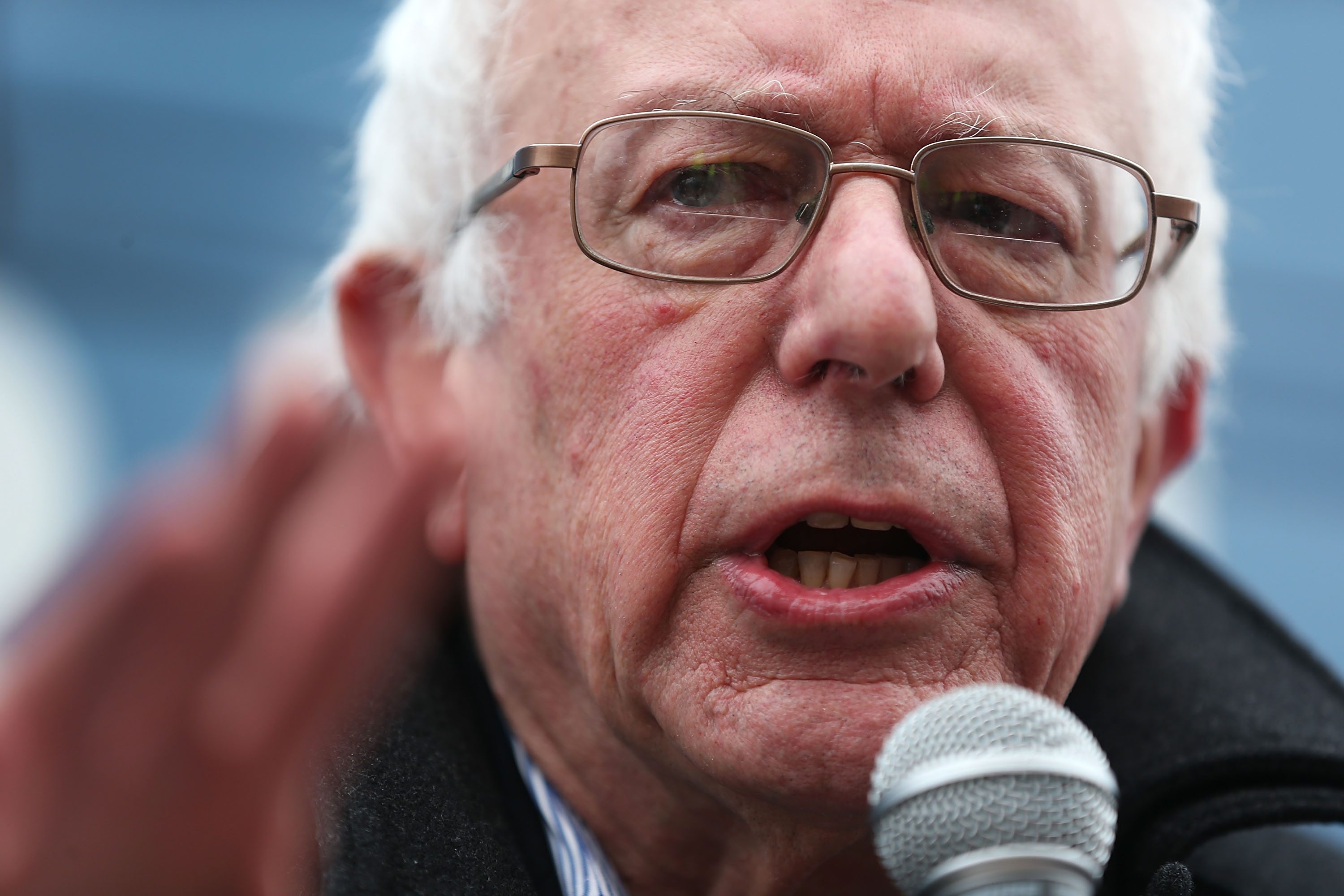 Democratic Presidential Candidate Bernie Sanders Meets With Local Steelworkers Union