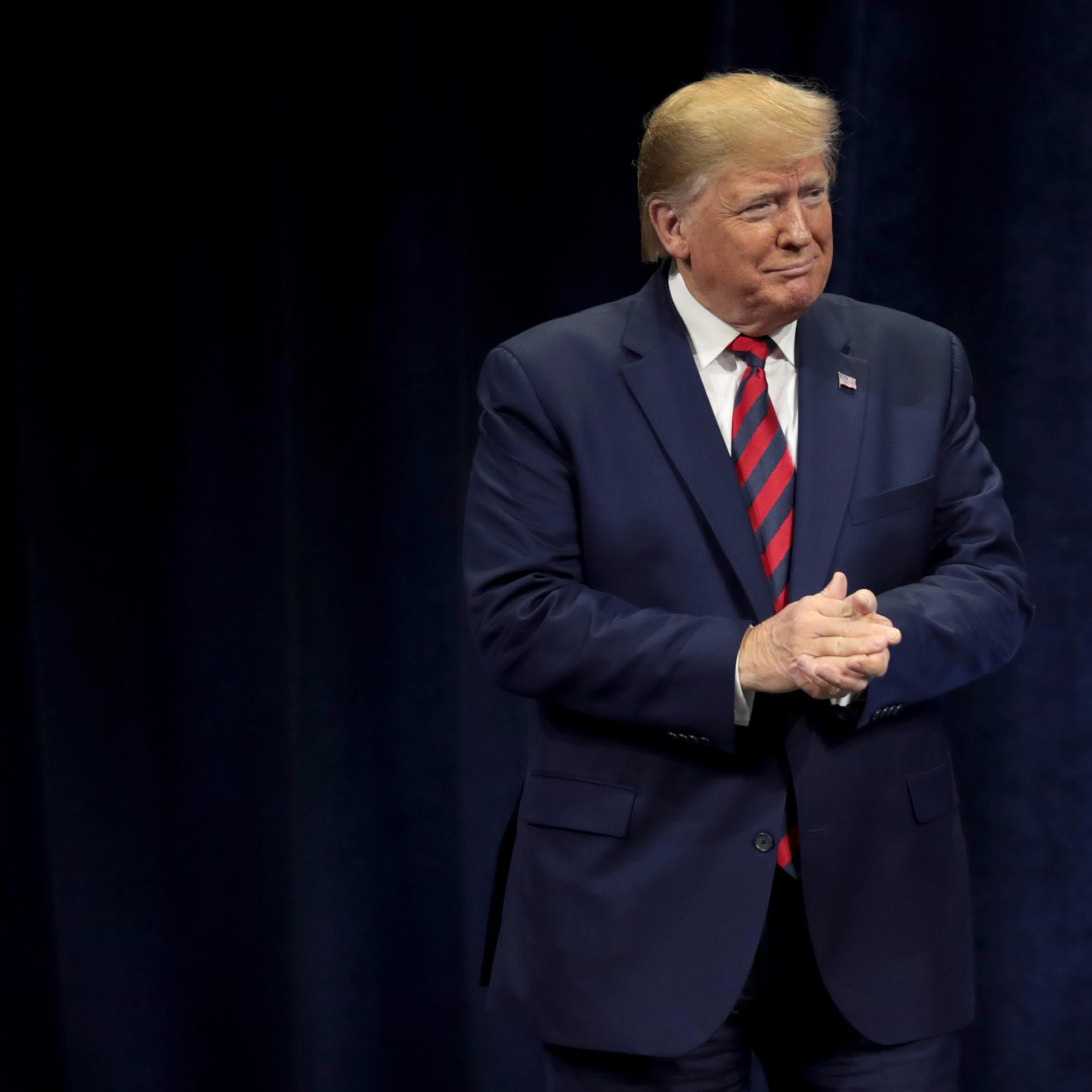 President Trump Addresses The International Association Of Chiefs Of Police