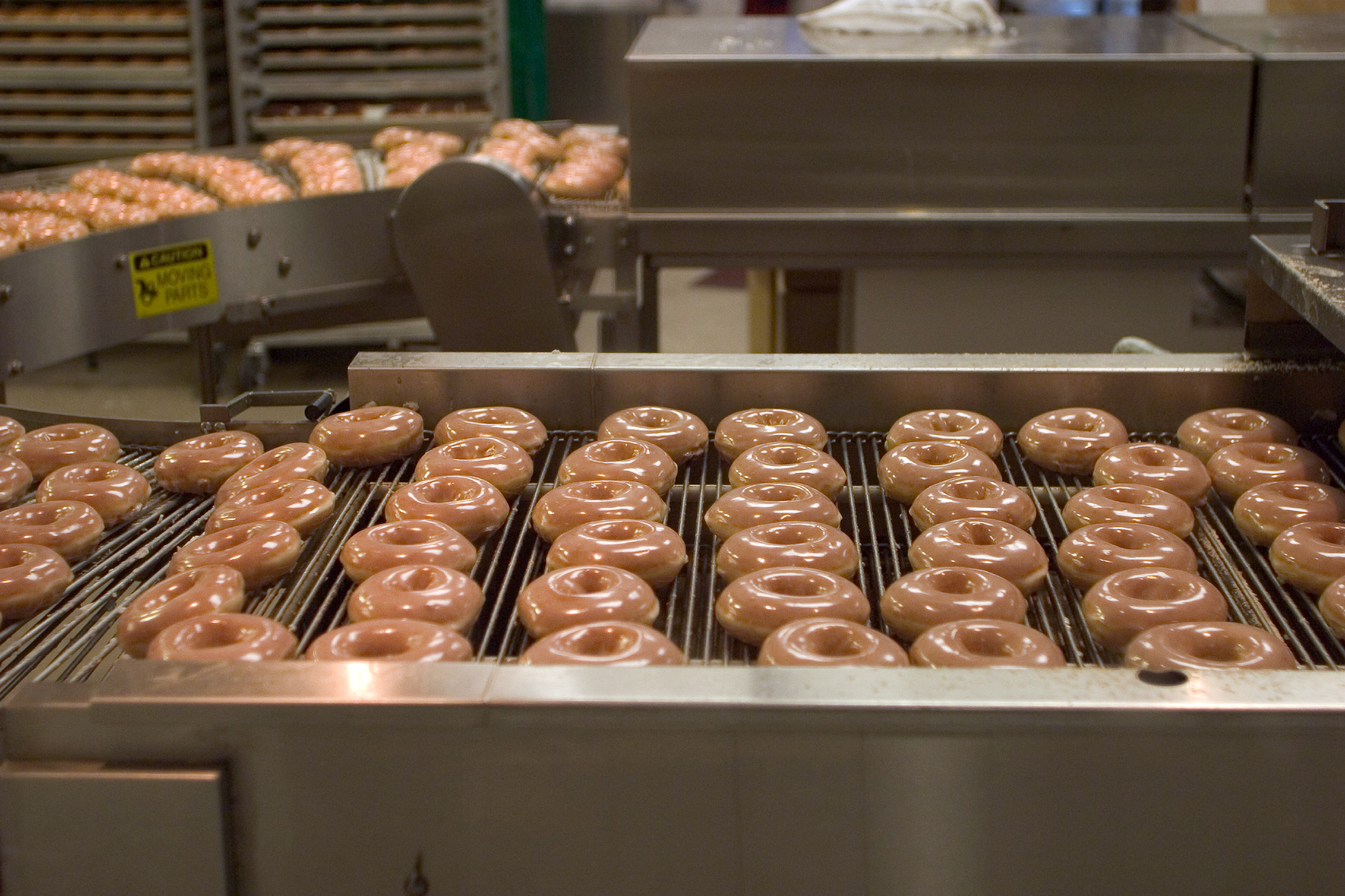 Krispy Kreme donut production line