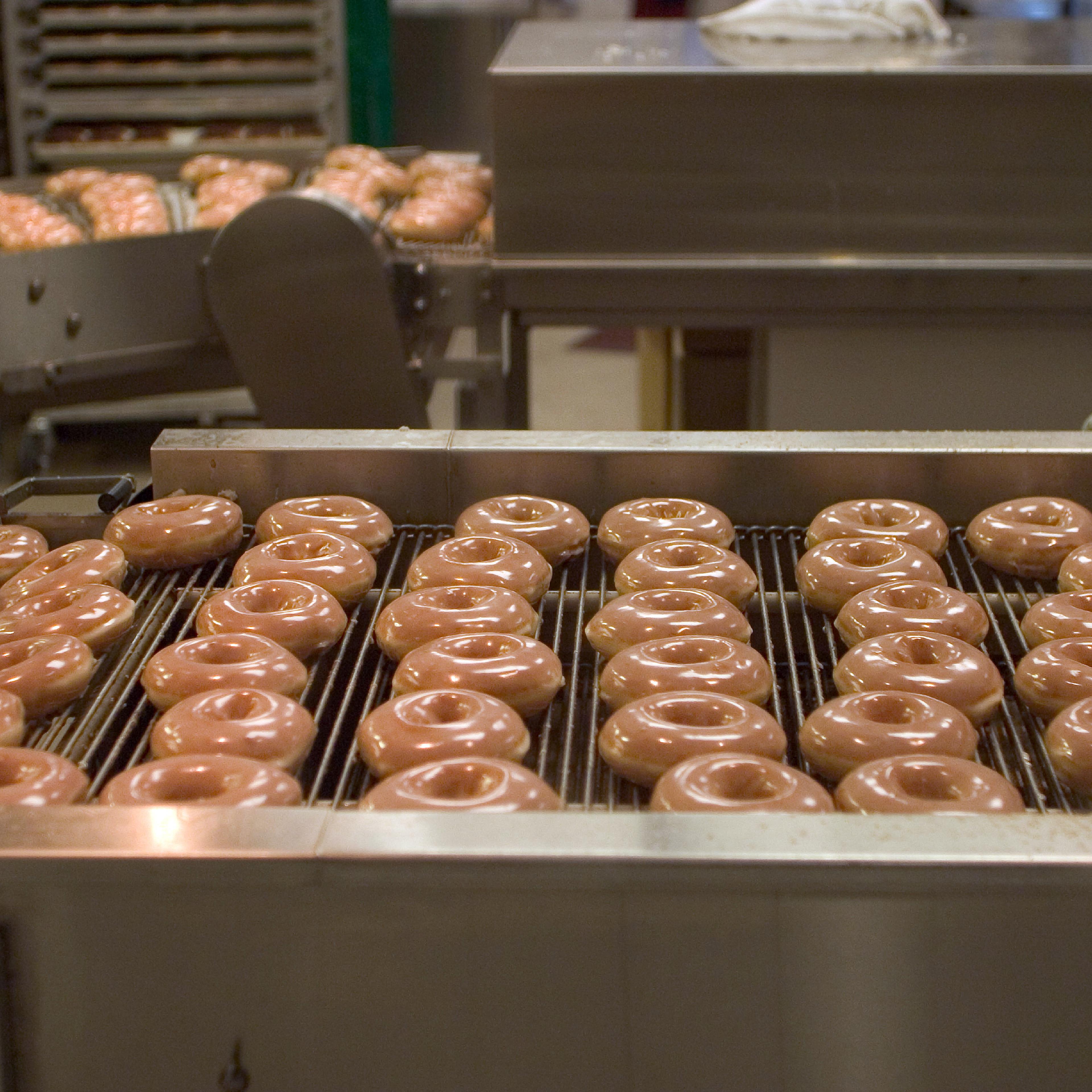 Krispy Kreme donut production line