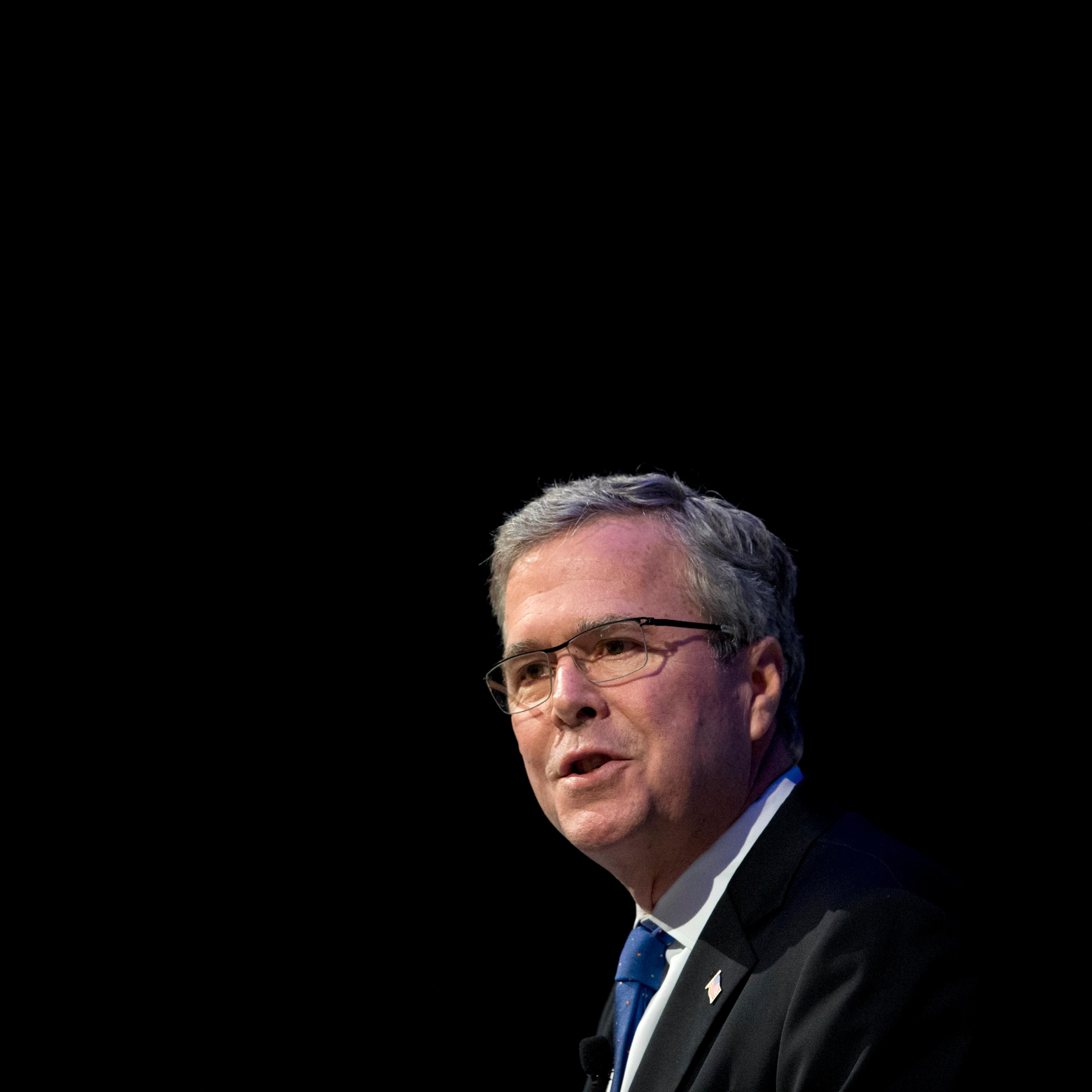 Former Florida Gov. Jeb Bush speaks at a Economic Club of Detroit meeting in Detroit on Feb. 4, 2015.