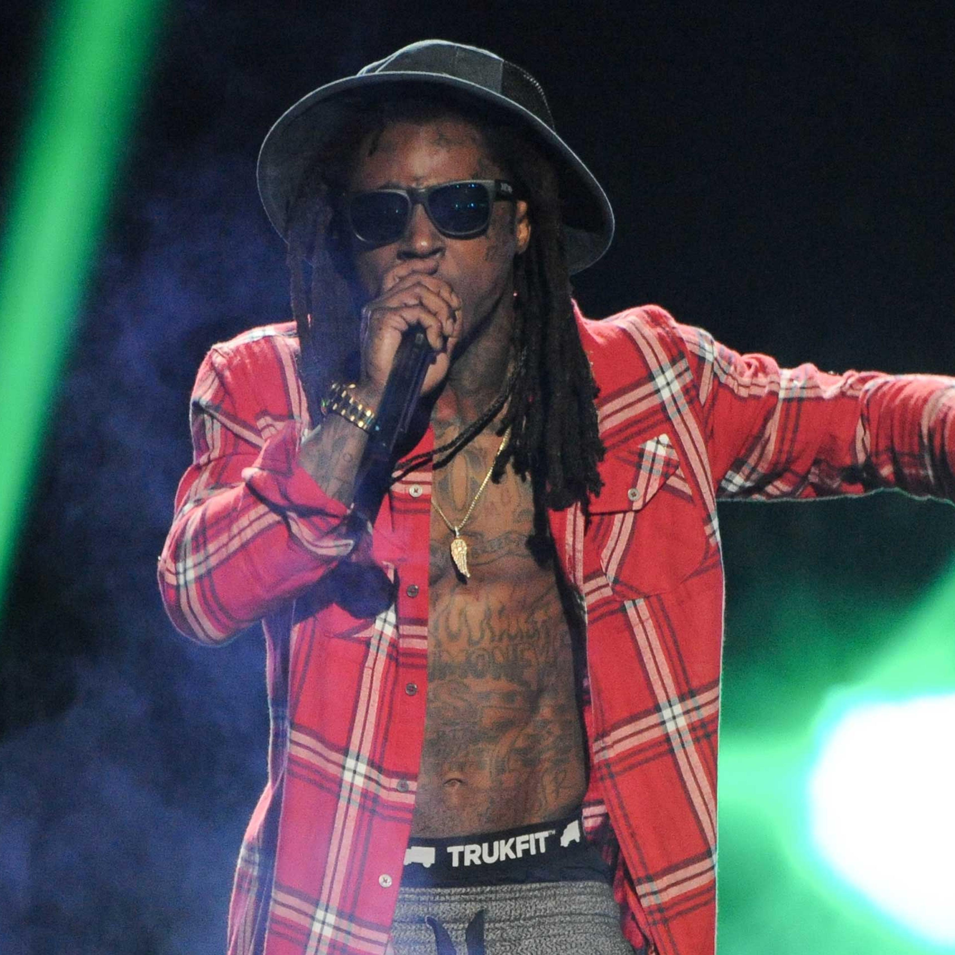 Rapper Lil Wayne performs in Los Angeles, California in 2014.
