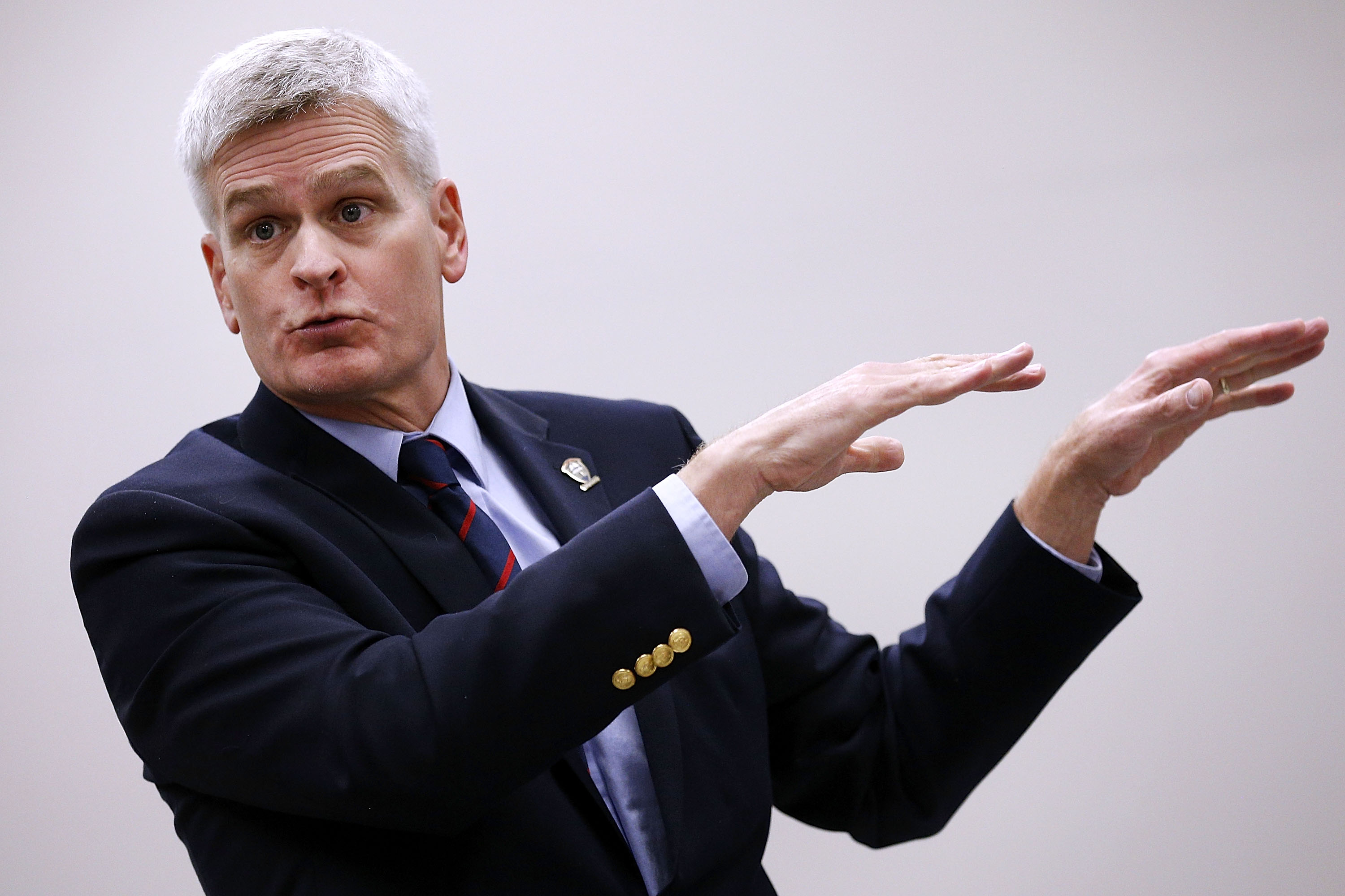 Louisiana Senator Bill Cassidy Holds Town Hall Meeting In Lafourche Parish