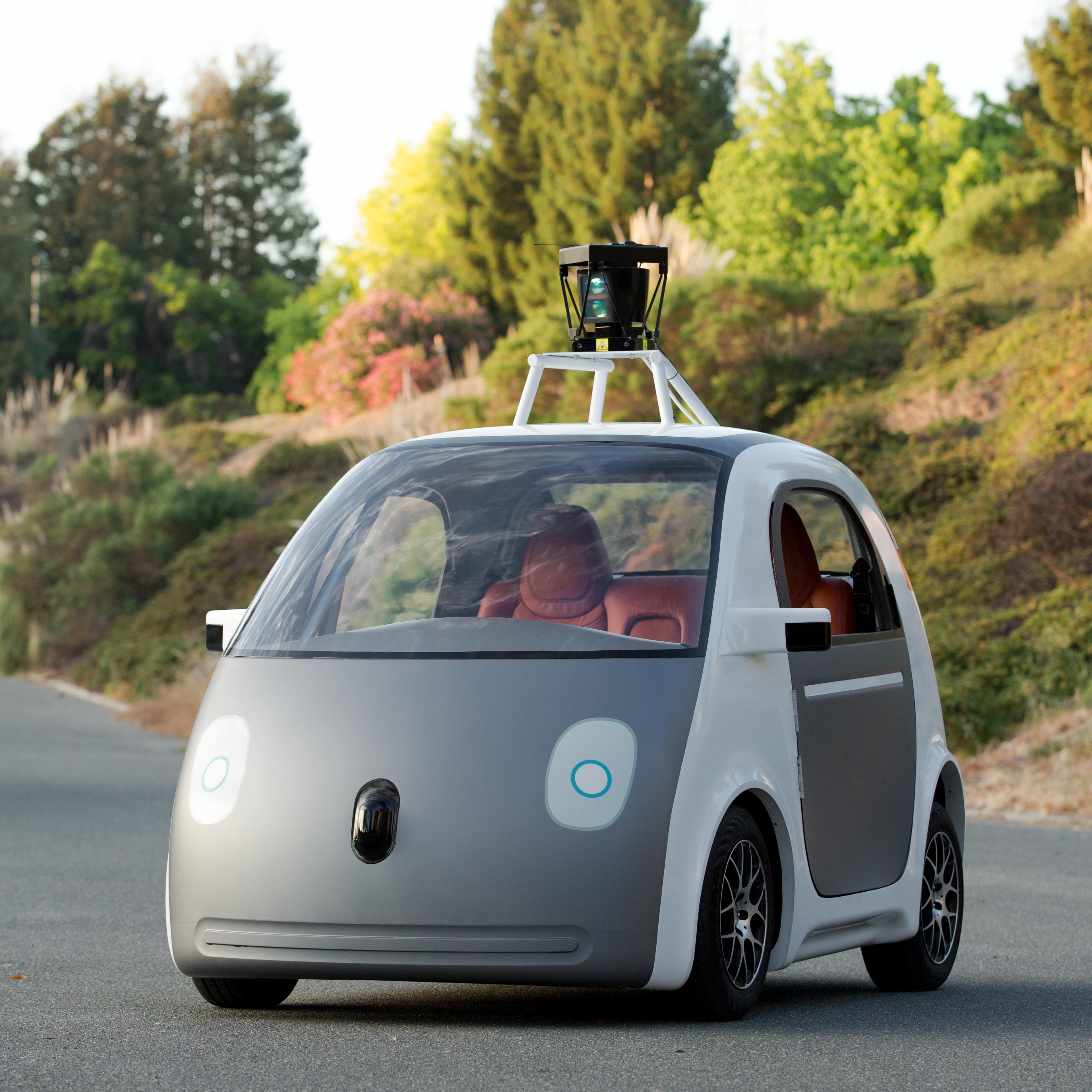 Vehicle prototype photo of Google's self-driving car.