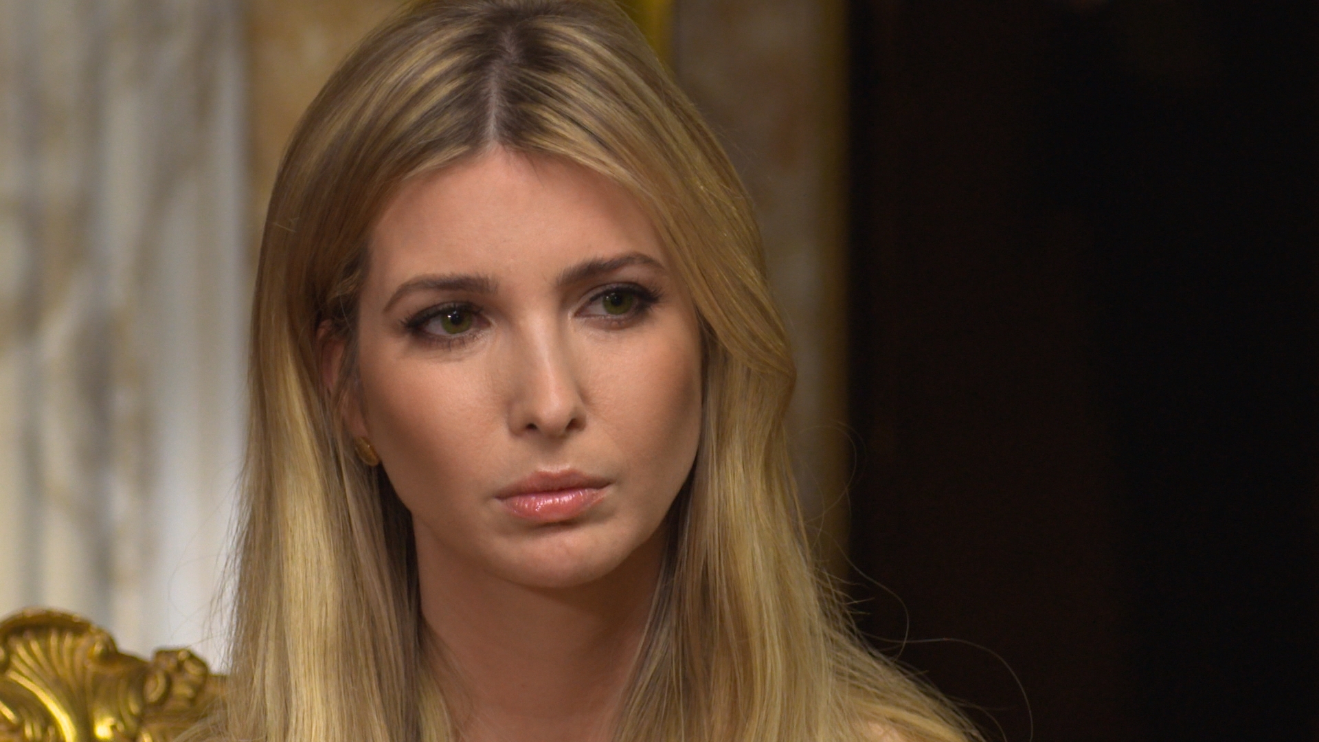 Correspondent Lesley Stahl interviews President-elect Donald J. Trump and his family including Ivanka Trump, shown here, at his Manhattan home on Nov. 11, 2016.