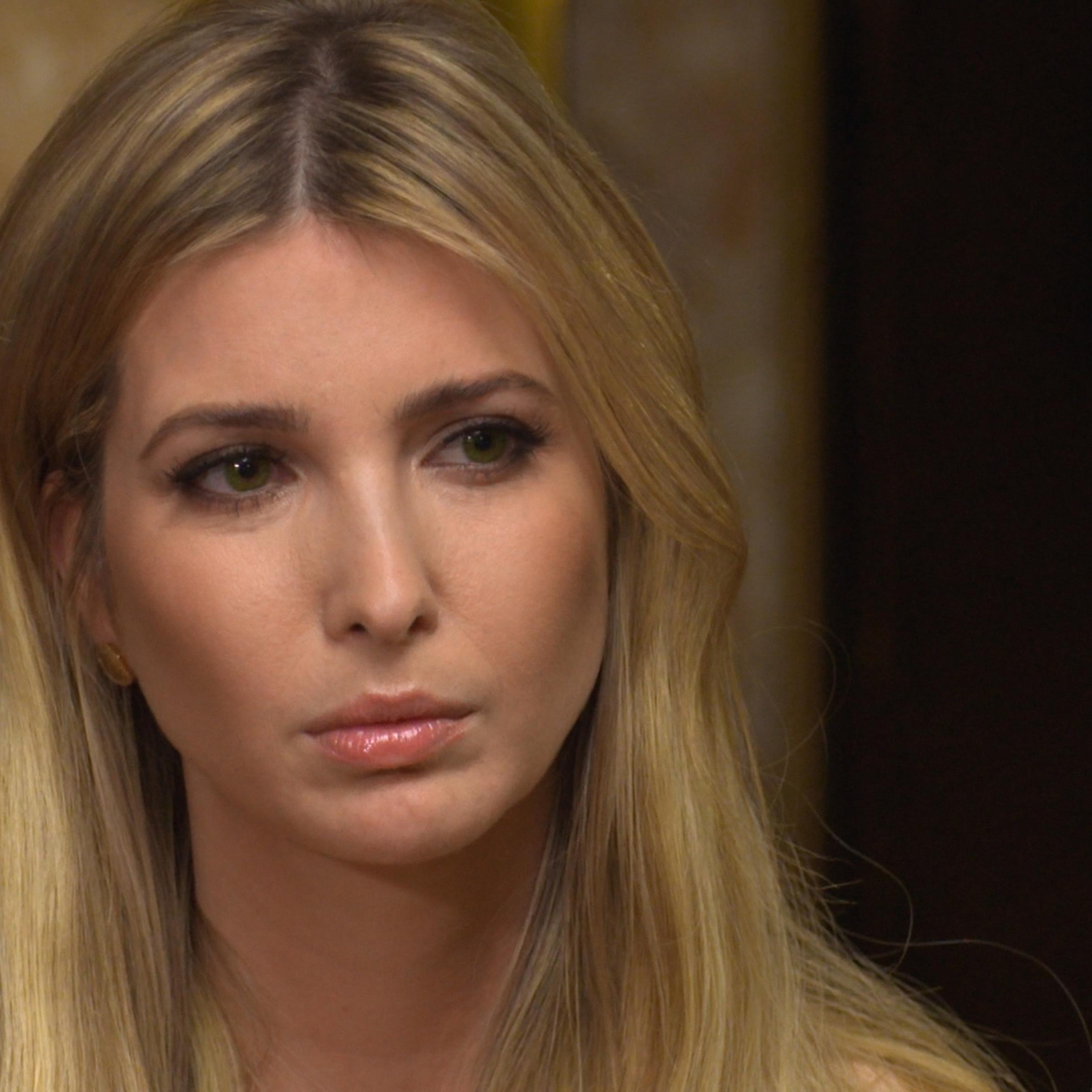 Correspondent Lesley Stahl interviews President-elect Donald J. Trump and his family including Ivanka Trump, shown here, at his Manhattan home on Nov. 11, 2016.