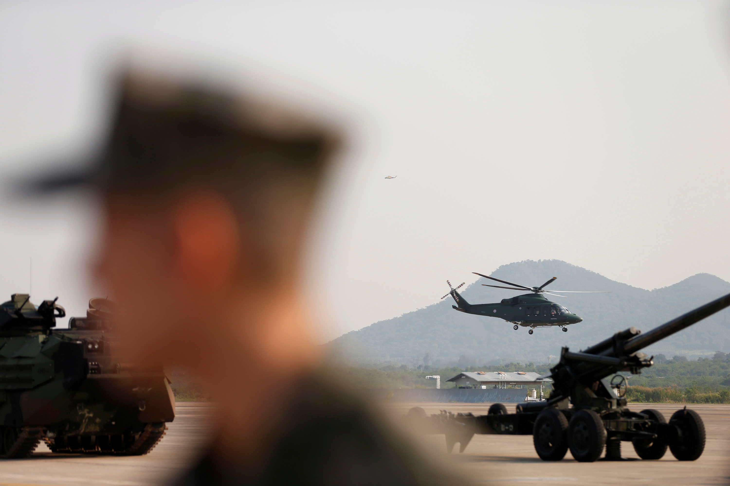 Soldiers attend opening ceremony of Cobra Gold, Asia's largest annual multilateral military exercise, outside Bangkok