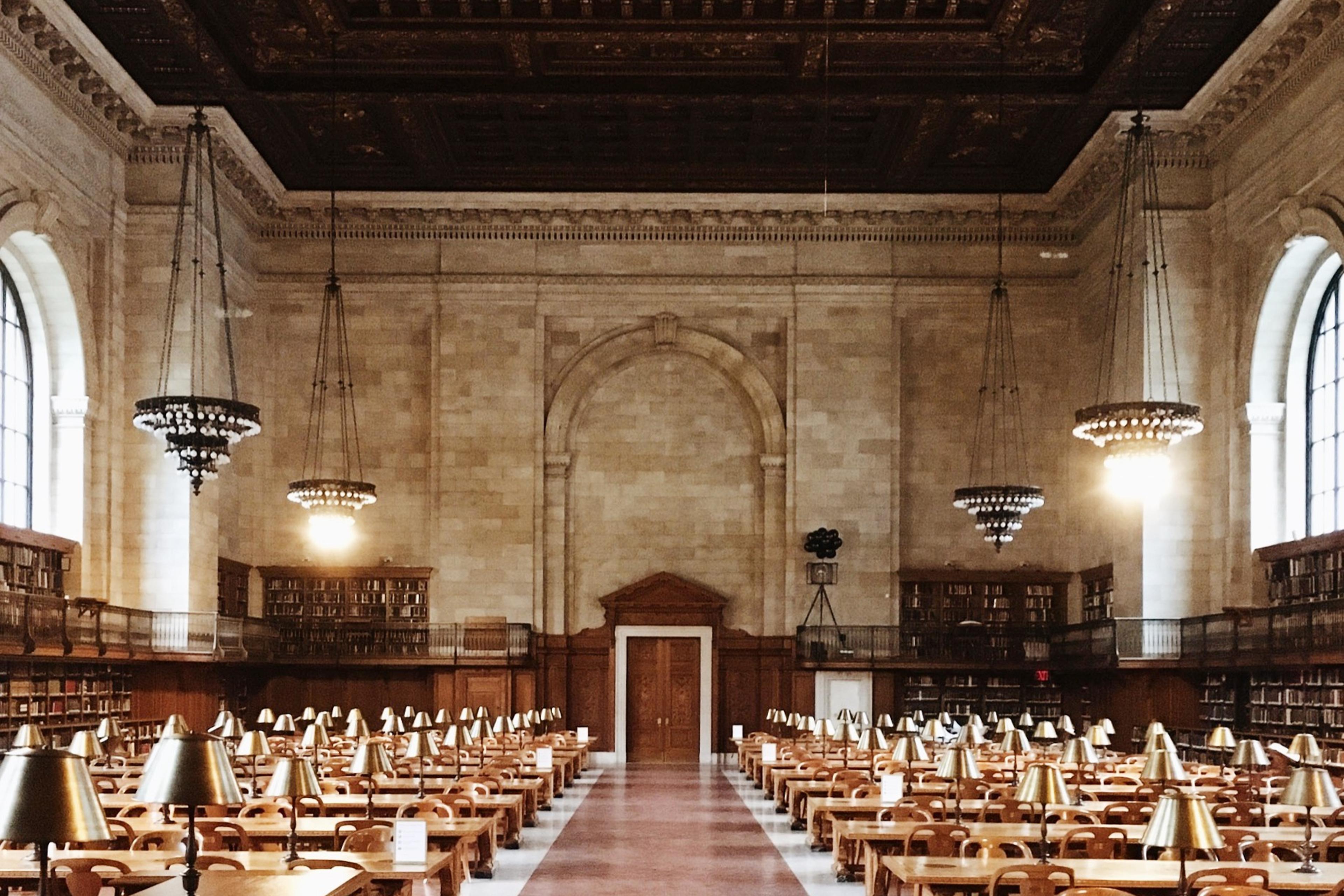 The renovated New York Public Library Rose Reading Room