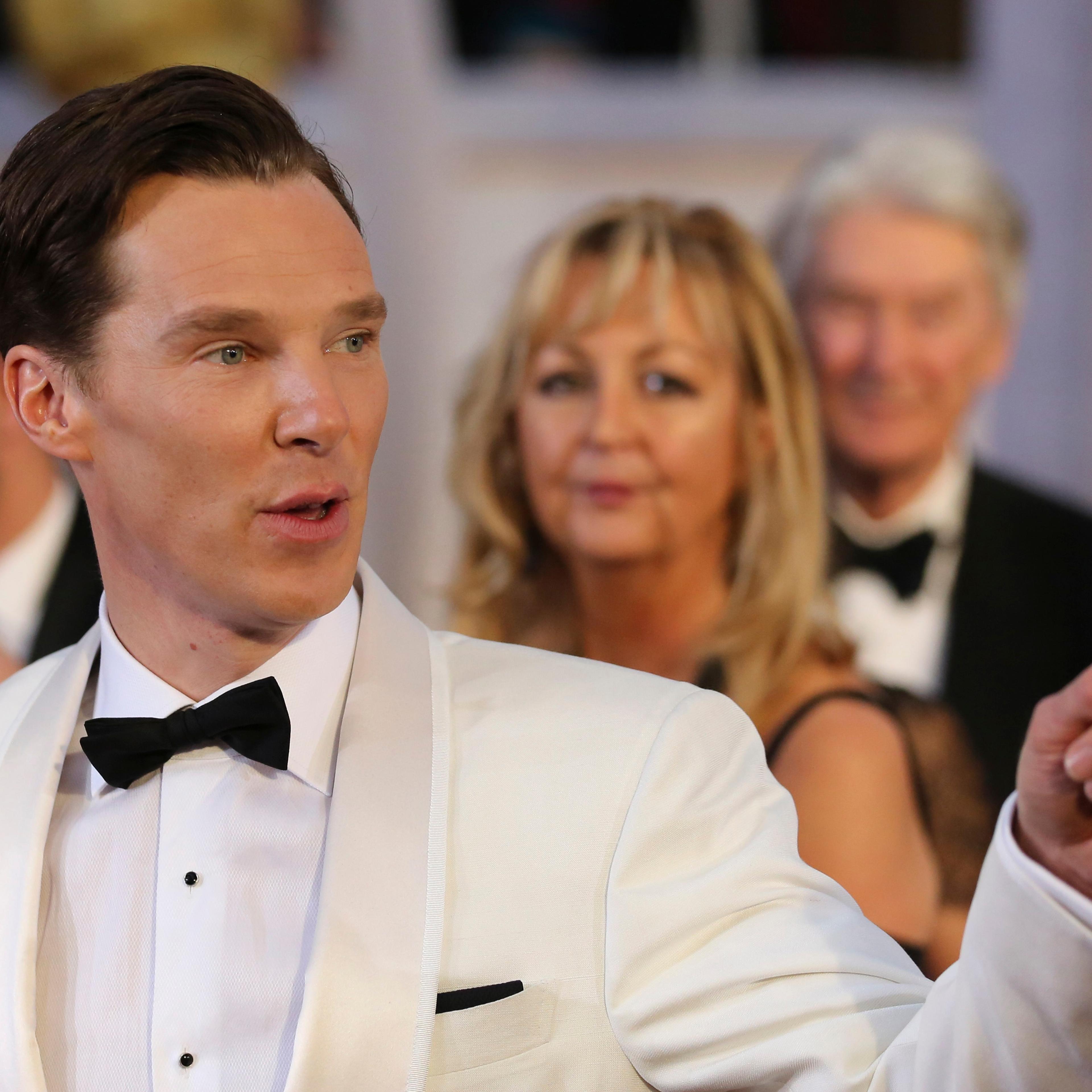 Benedict Cumberbatch arrives at the 87th Academy Awards in Hollywood