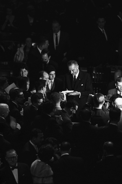 Vice President Lyndon Johnson, Madison Square Garden, New York, May 19, 1962.