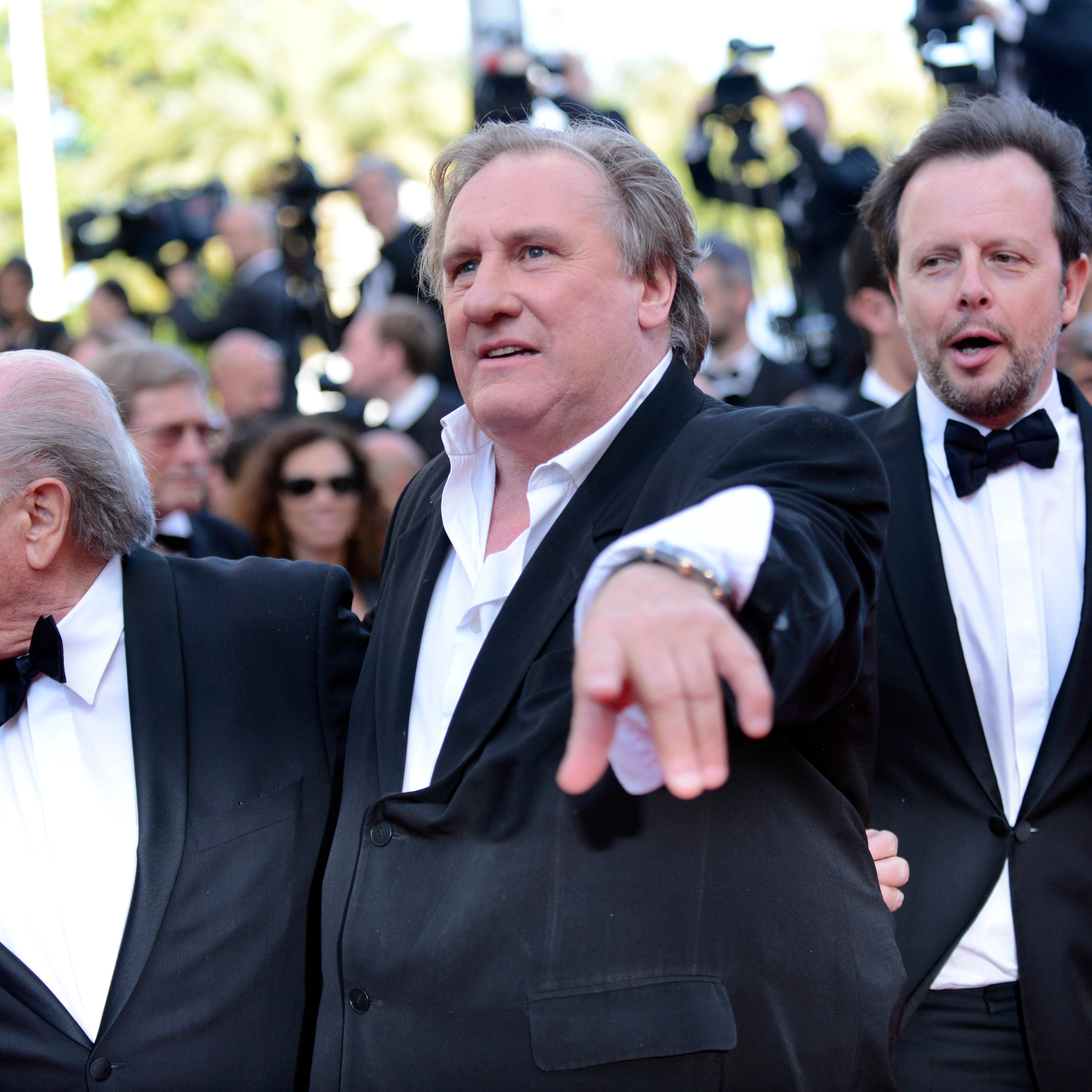 Sepp Blatter, Gerard Depardieu, Frederic Auburtin