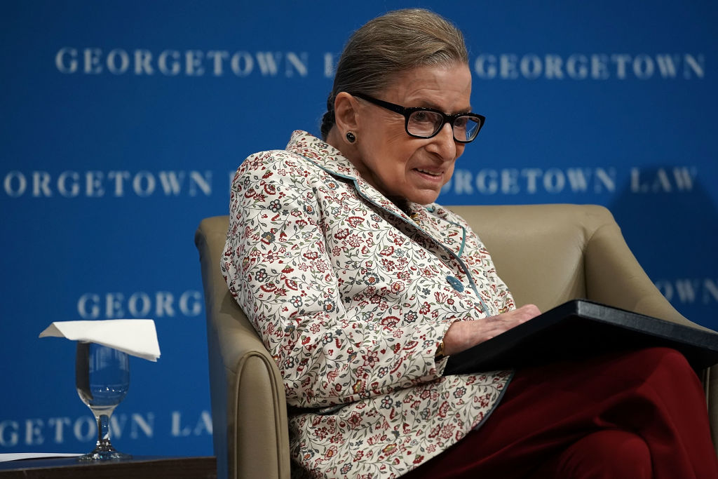 Supreme Court Justice Ruth Bader Ginsburg Gives Lecture At The Georgetown University Law Center