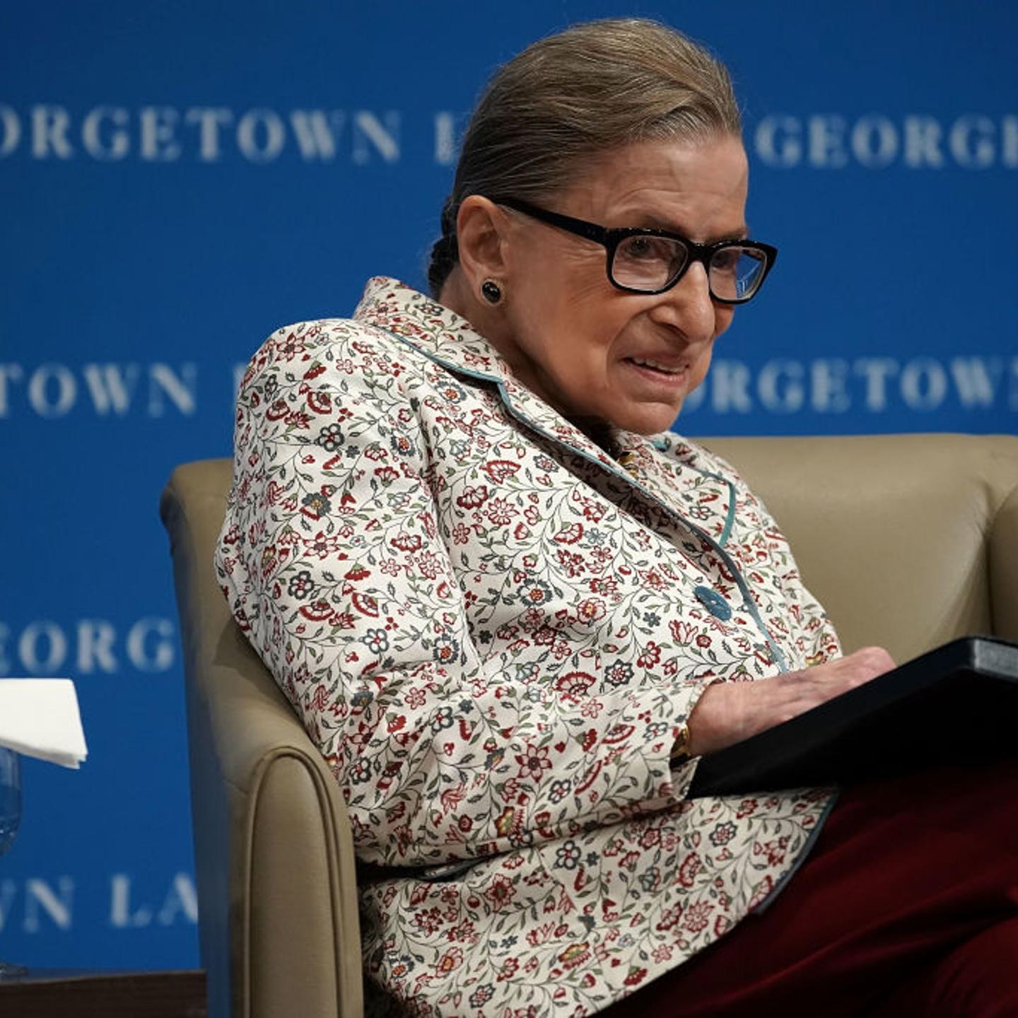 Supreme Court Justice Ruth Bader Ginsburg Gives Lecture At The Georgetown University Law Center