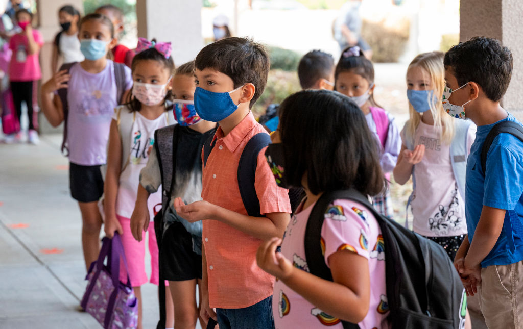 Elementary students return to class