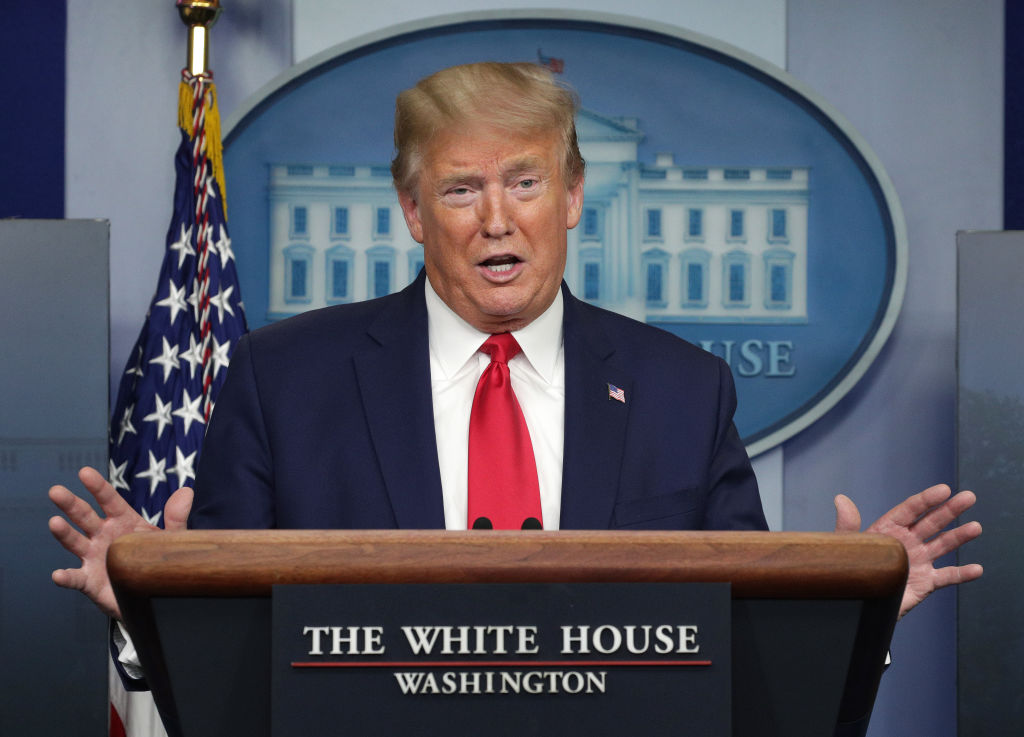 The White House Holds Daily Briefing On Coronavirus Pandemic