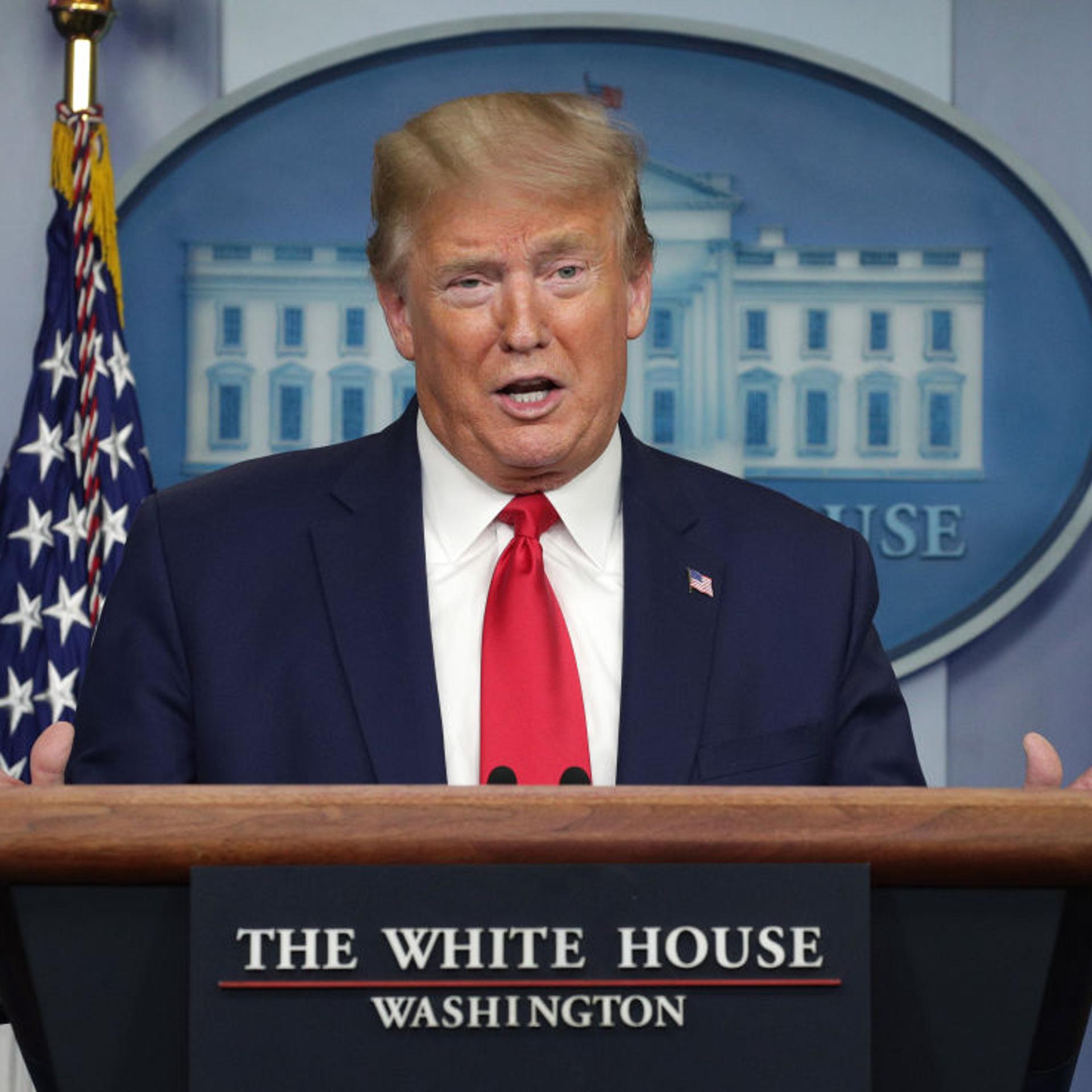 The White House Holds Daily Briefing On Coronavirus Pandemic