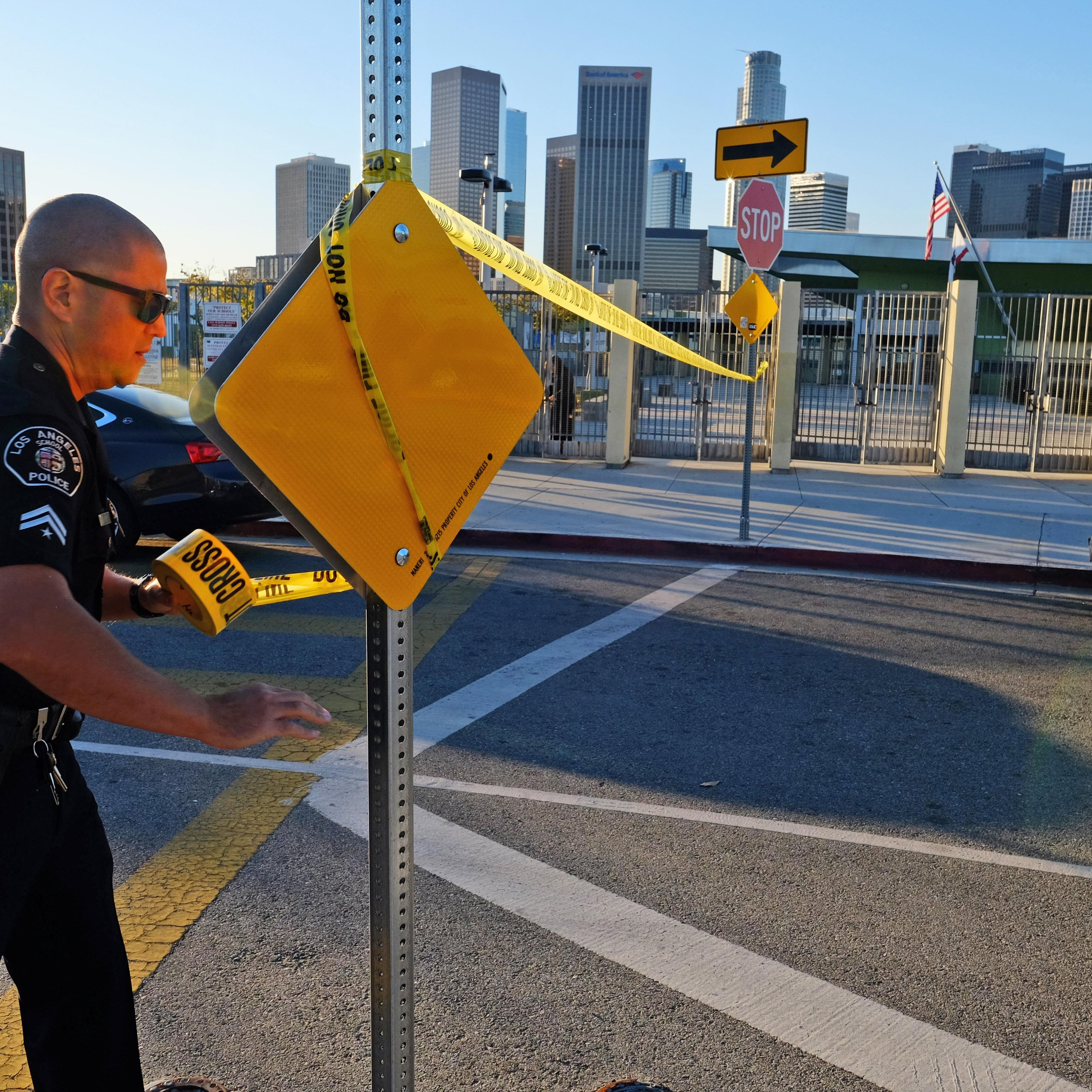 APTOPIX Los Angeles Schools Threat