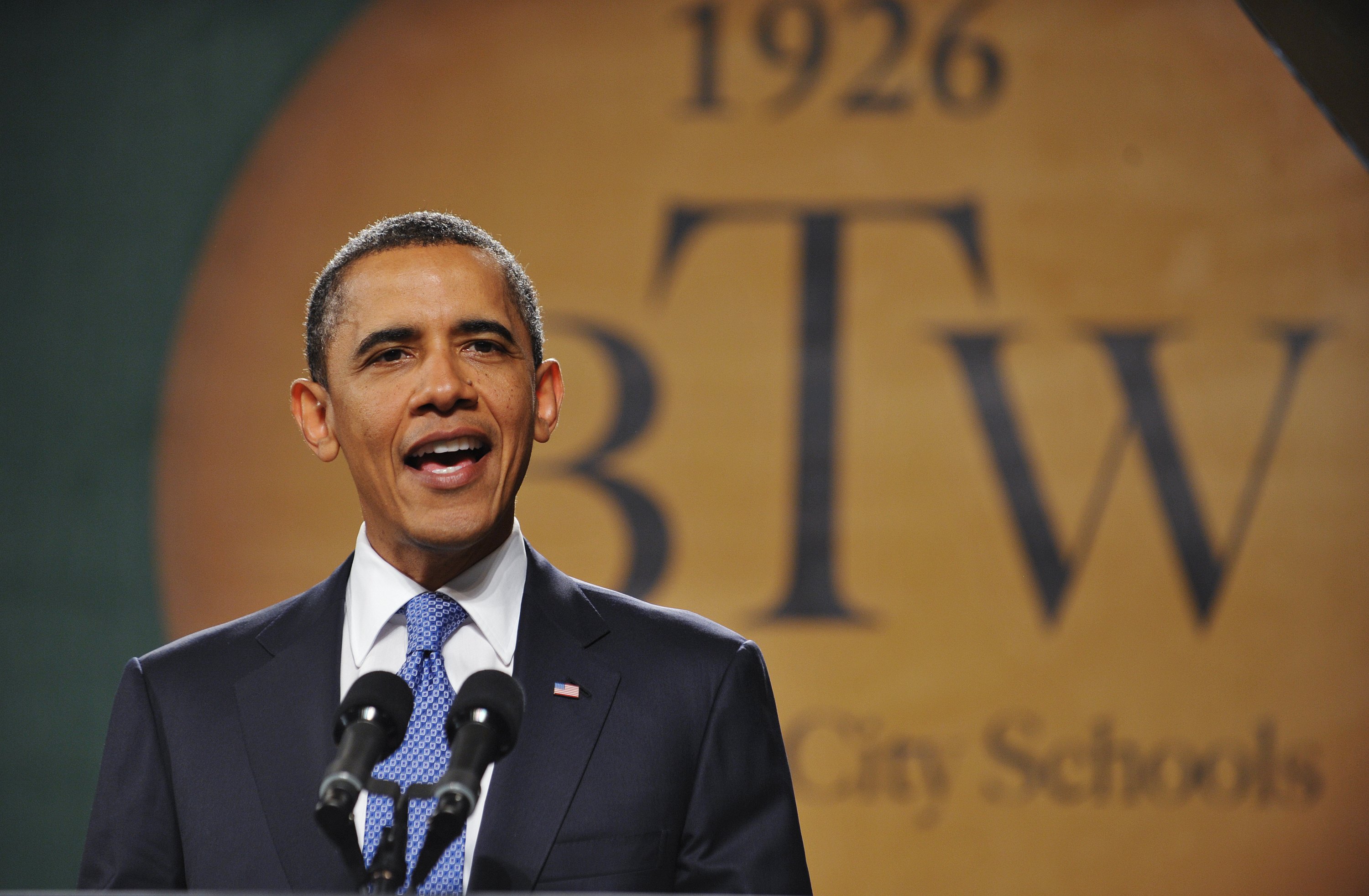 US President Barack Obama delivers the c