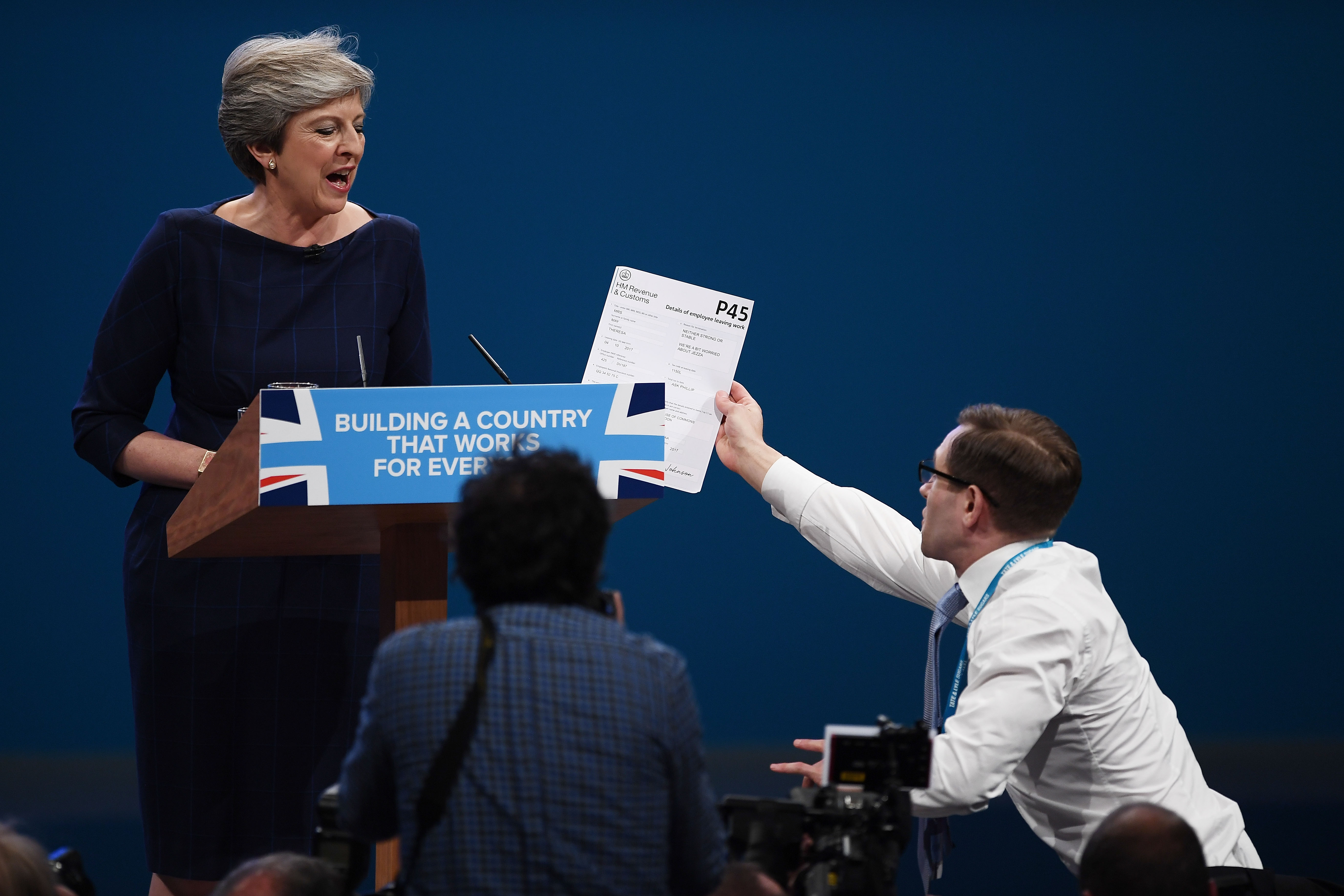 Conservative Leader Makes Her Keynote Speech To Party Conference