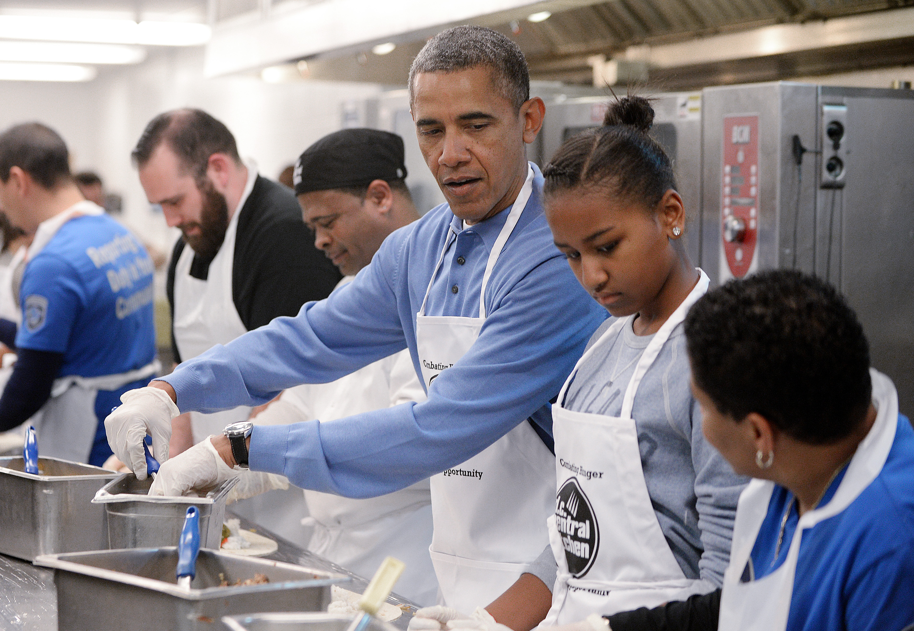 Barack, Sasha Obama