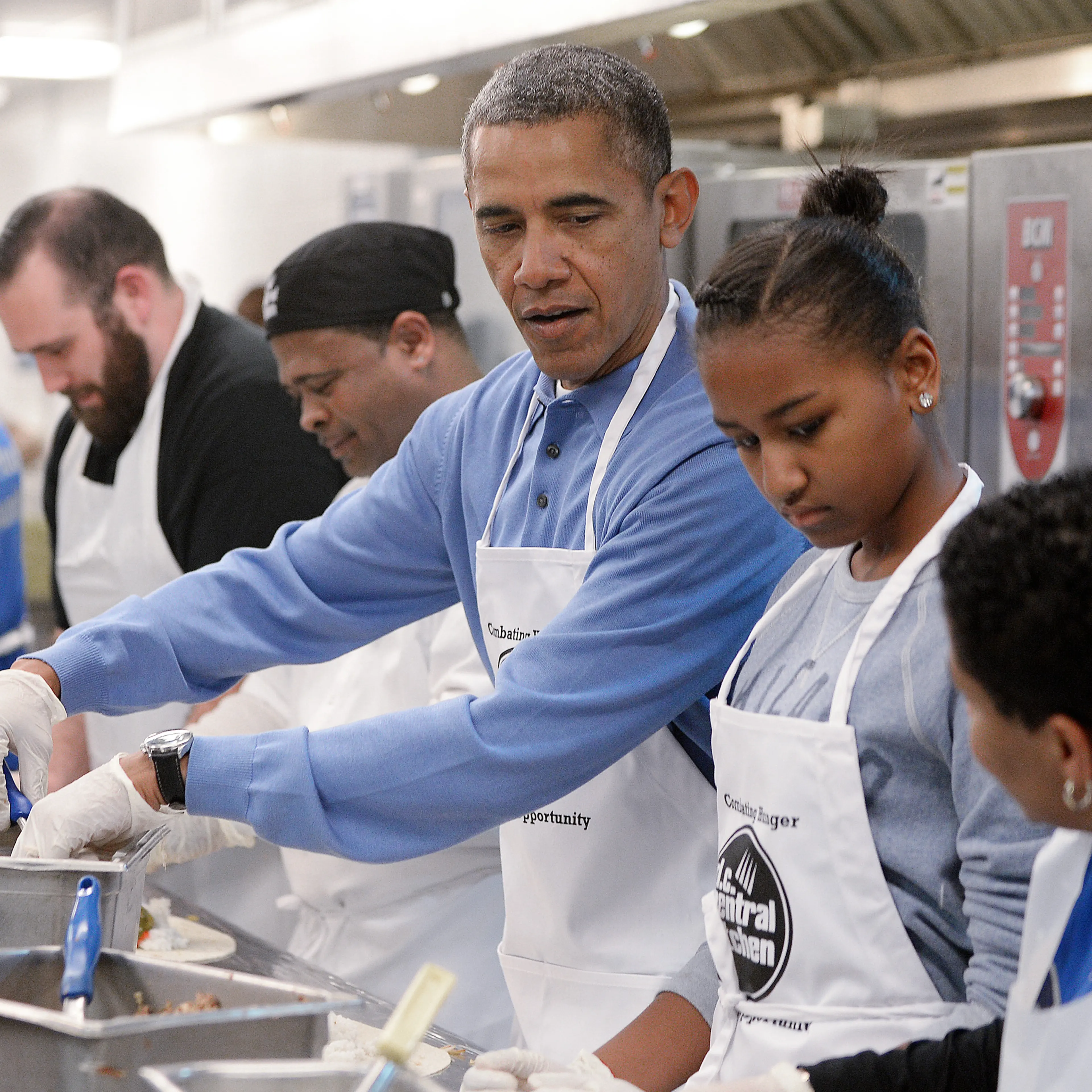 Barack, Sasha Obama